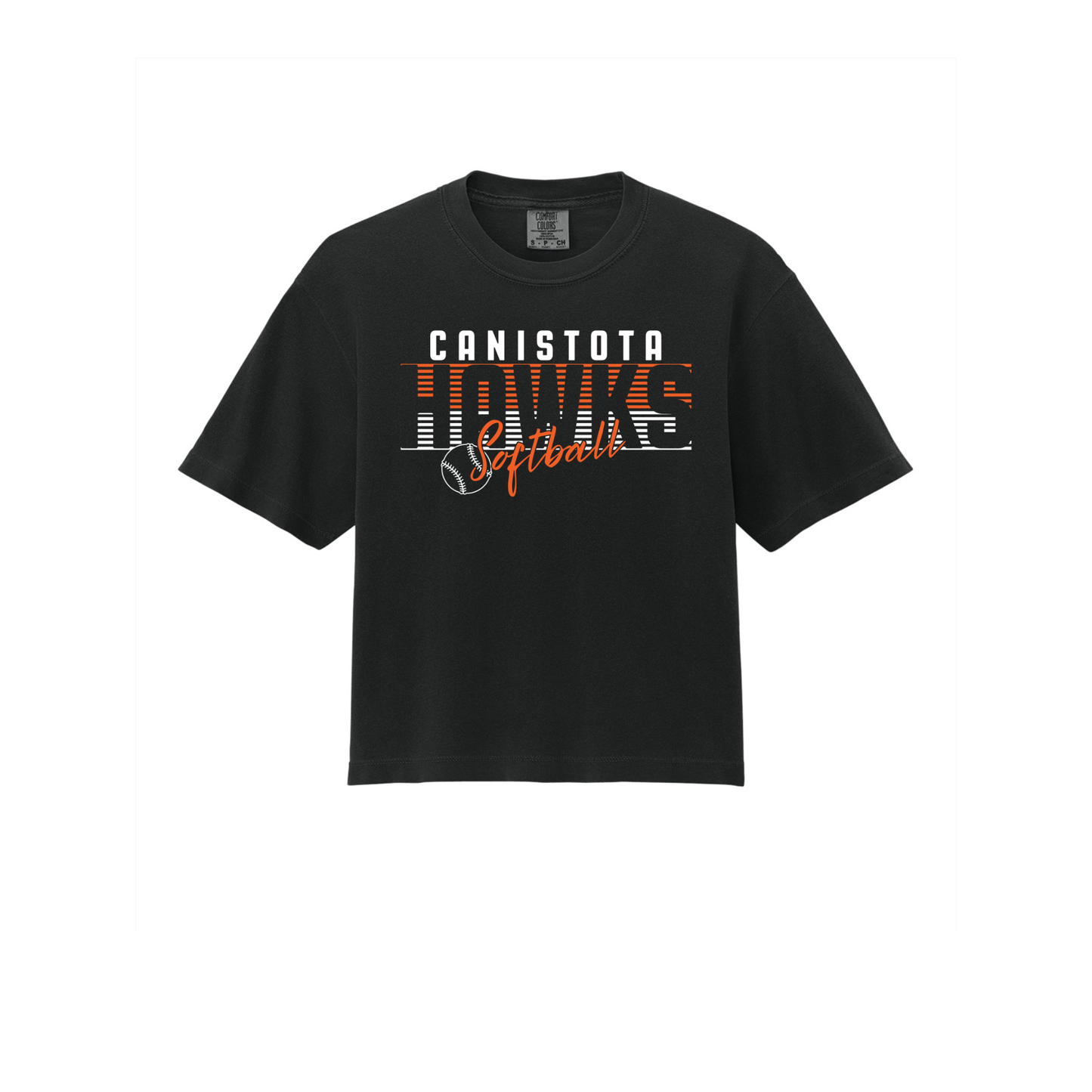 Canistota Softball Comfort Colors® Women’s Heavyweight Boxy Tee