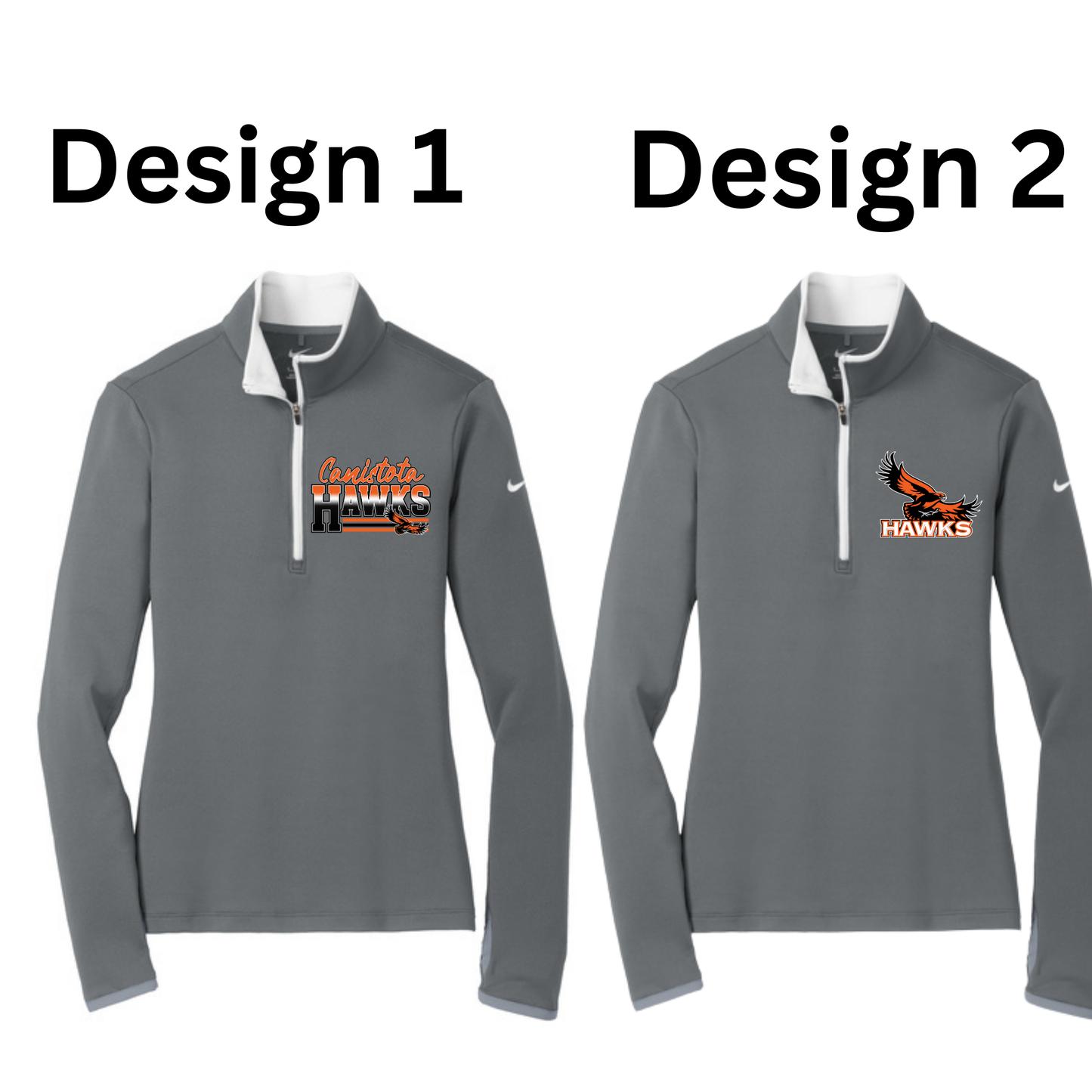 Canistota Booster Club Nike Women's Dri-FIT Stretch 1/2-Zip Cover-Up