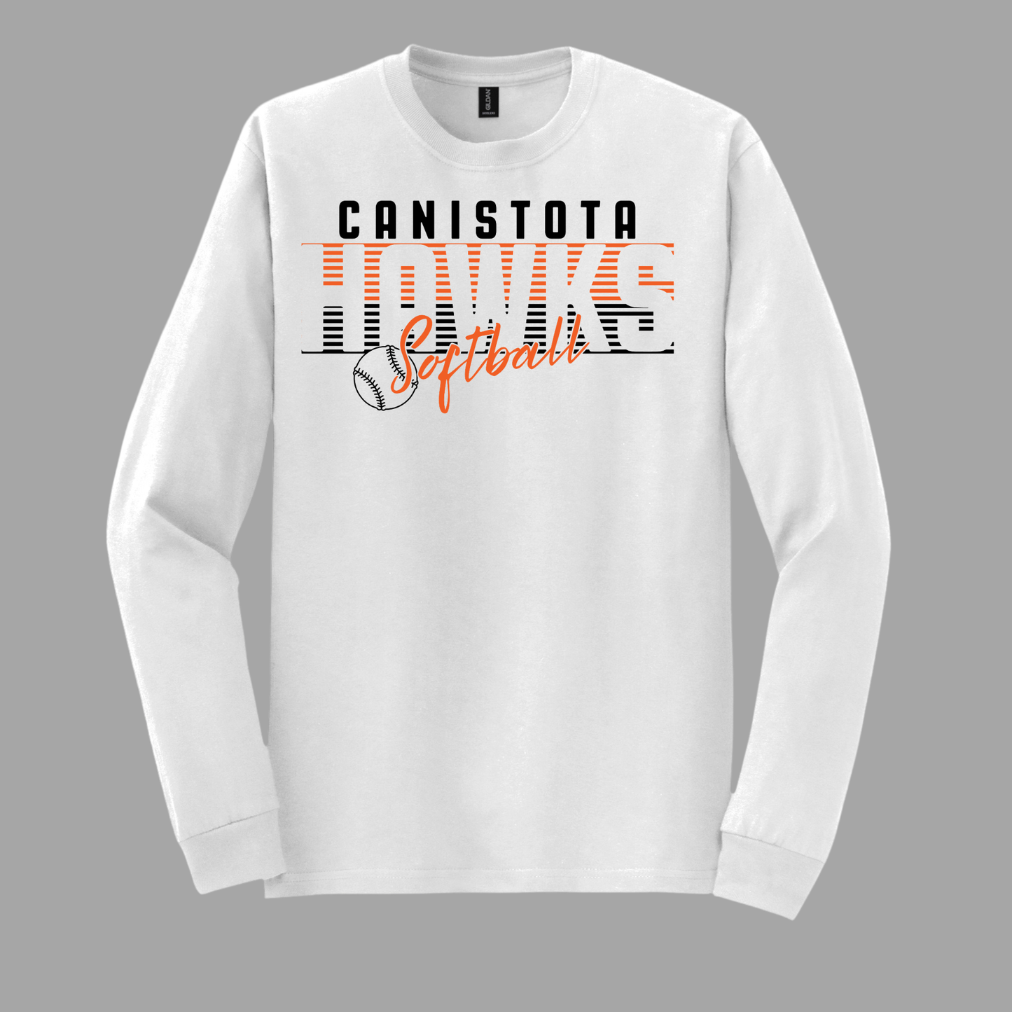 Canistota Softball Gildan® - DryBlend® 50 Cotton/50 Poly Long Sleeve T-Shirt