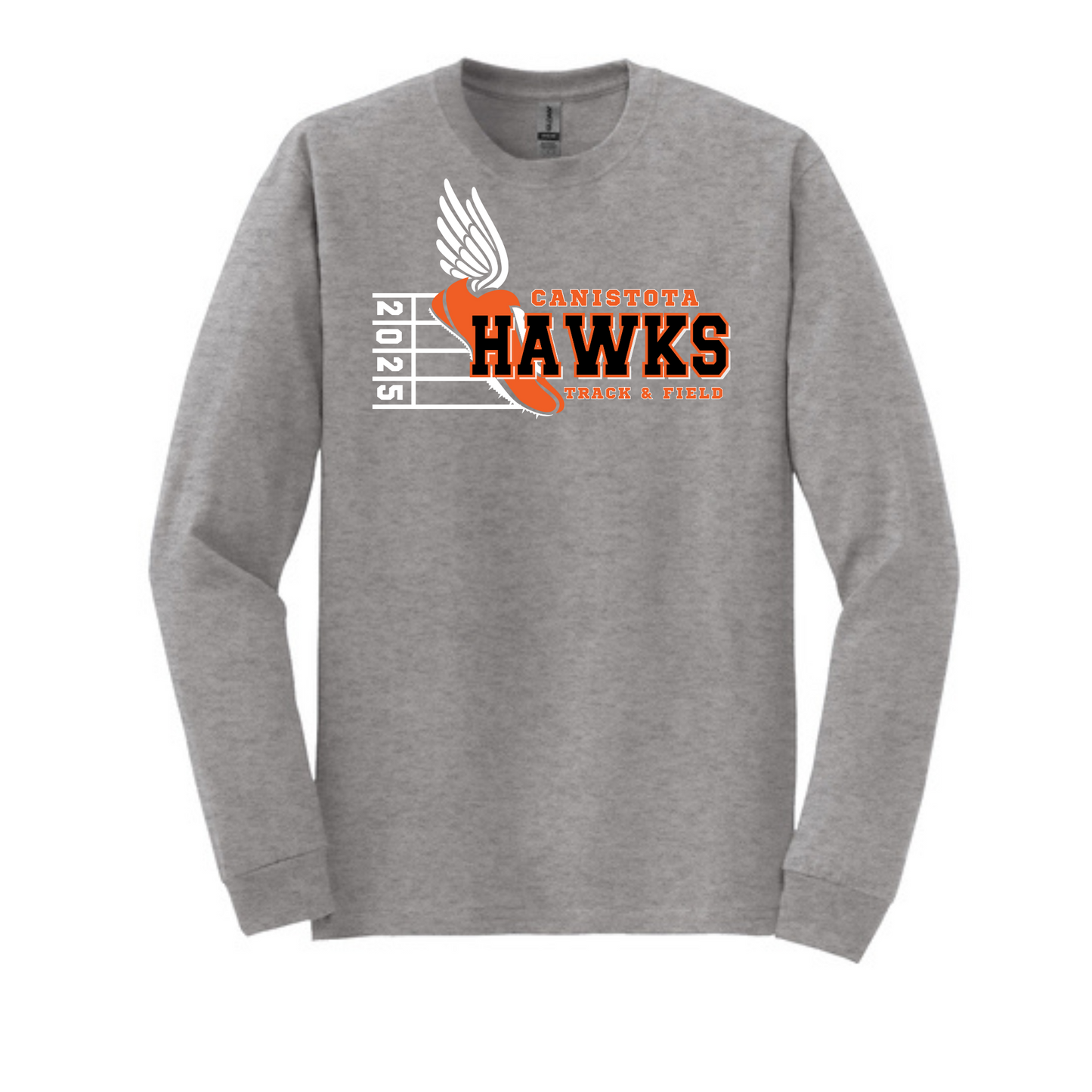 Canistota Track and Field Gildan® - DryBlend® 50 Cotton/50 Poly Long Sleeve T-Shirt