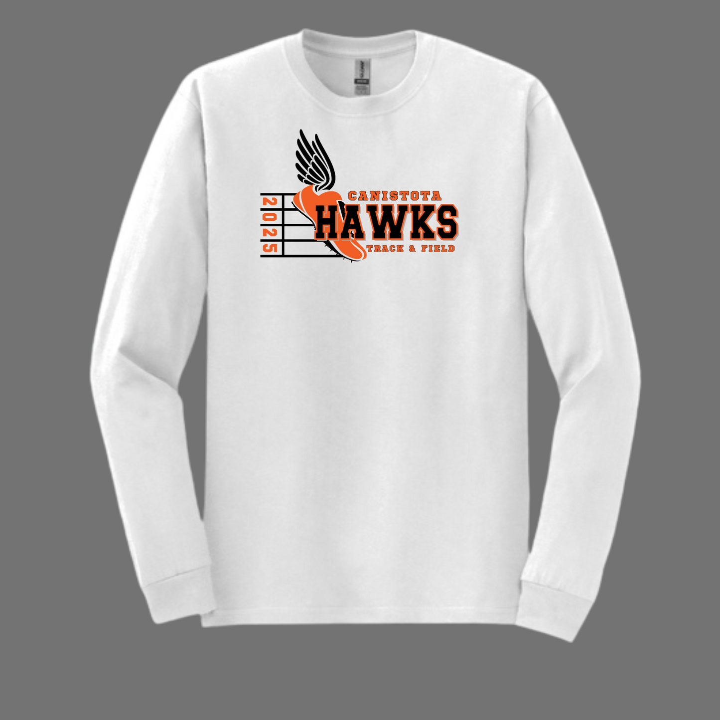 Canistota Track and Field Gildan® - DryBlend® 50 Cotton/50 Poly Long Sleeve T-Shirt