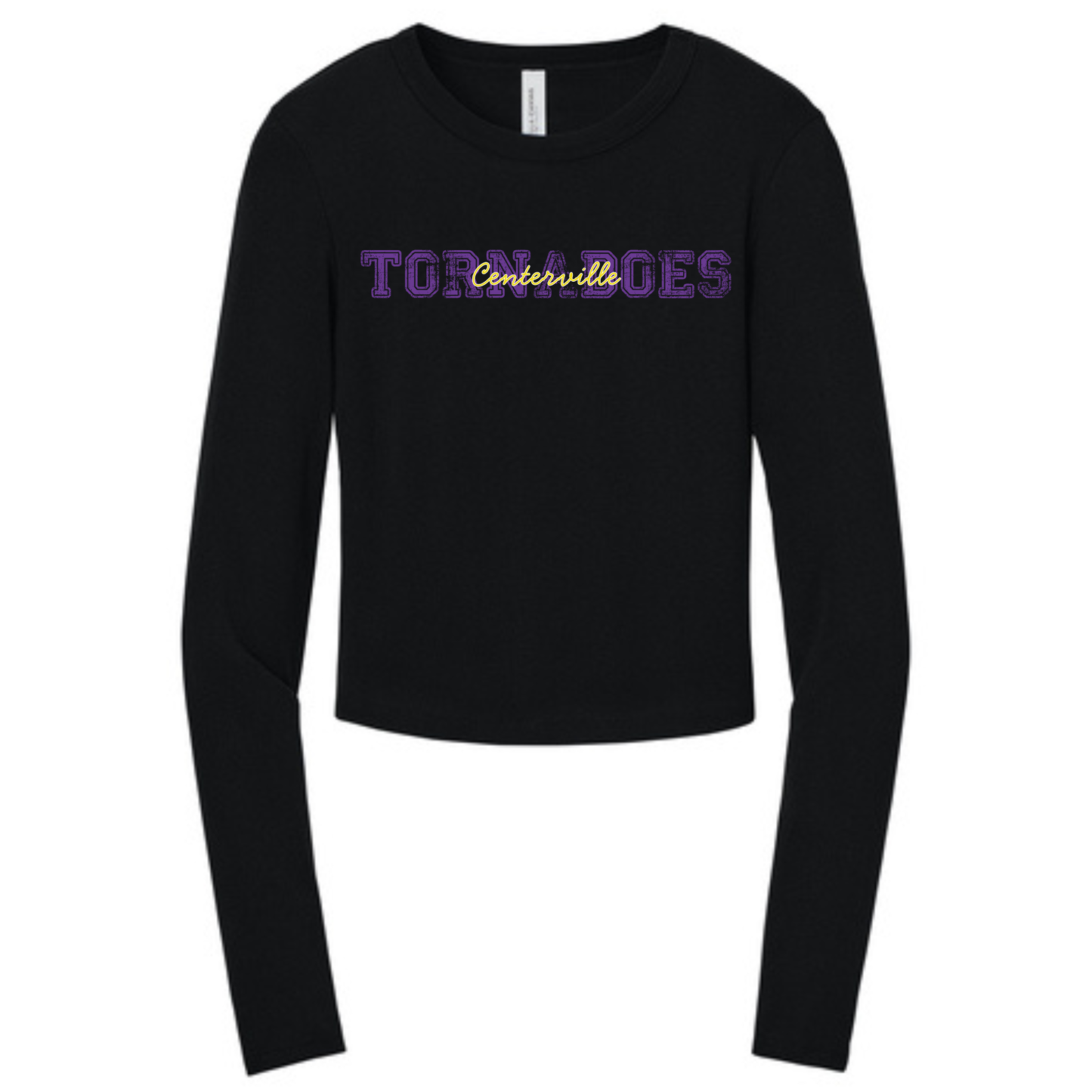 Centerville Booster Club BELLA+CANVAS® Women’s Micro Rib Long Sleeve Baby Tee