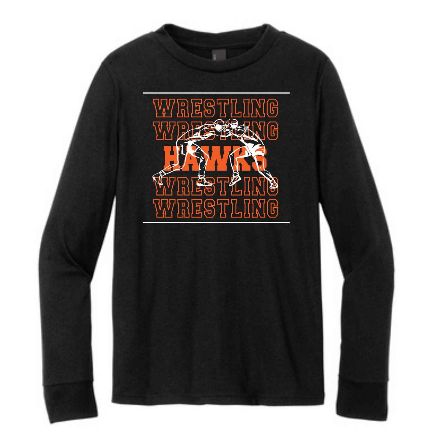 Canistota Hawks Wrestling YOUTH District ® Perfect Tri ® Long Sleeve Tee