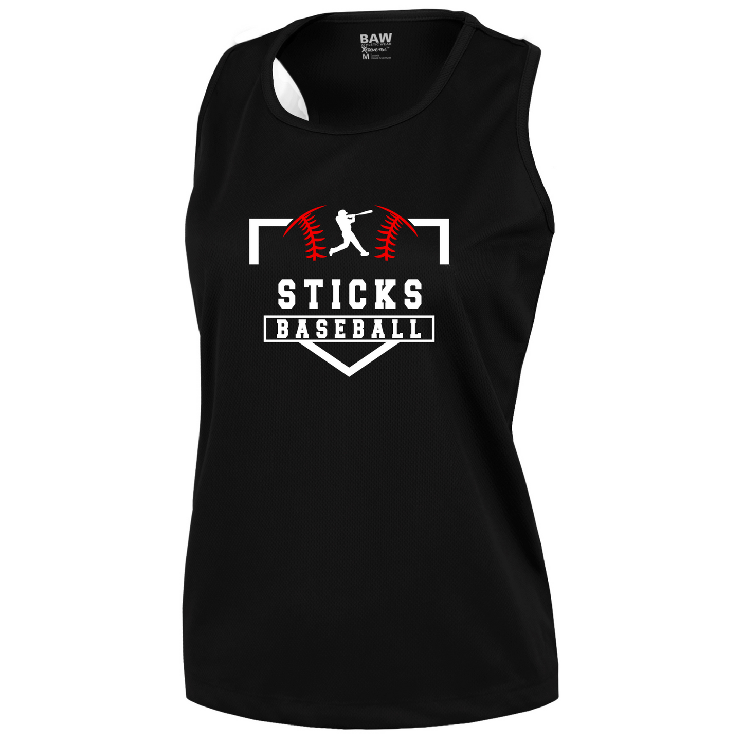 Sticks Baseball Women Marathon Singlet
