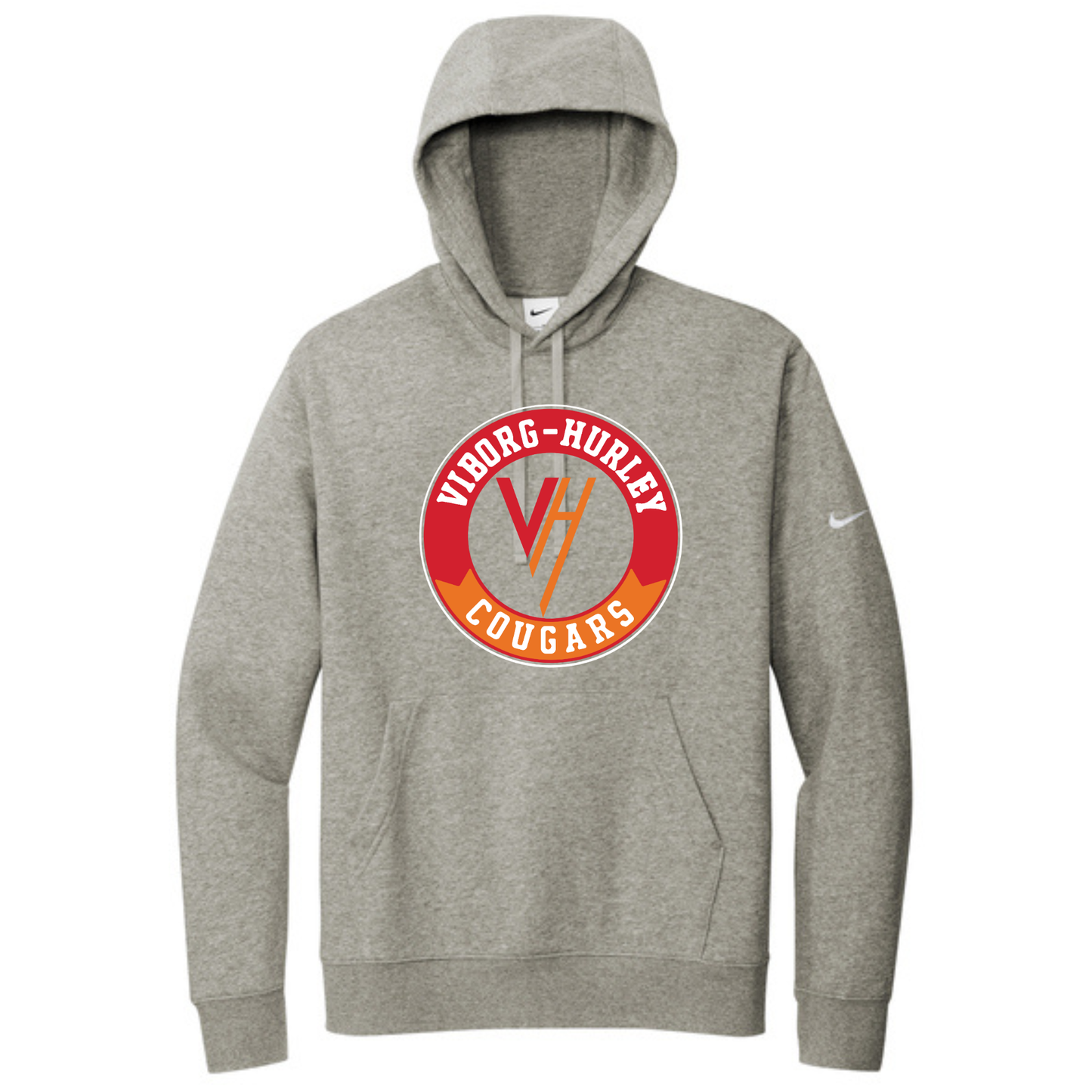 Viborg-Hurley Staff Nike Club Fleece Sleeve Swoosh Pullover Hoodie