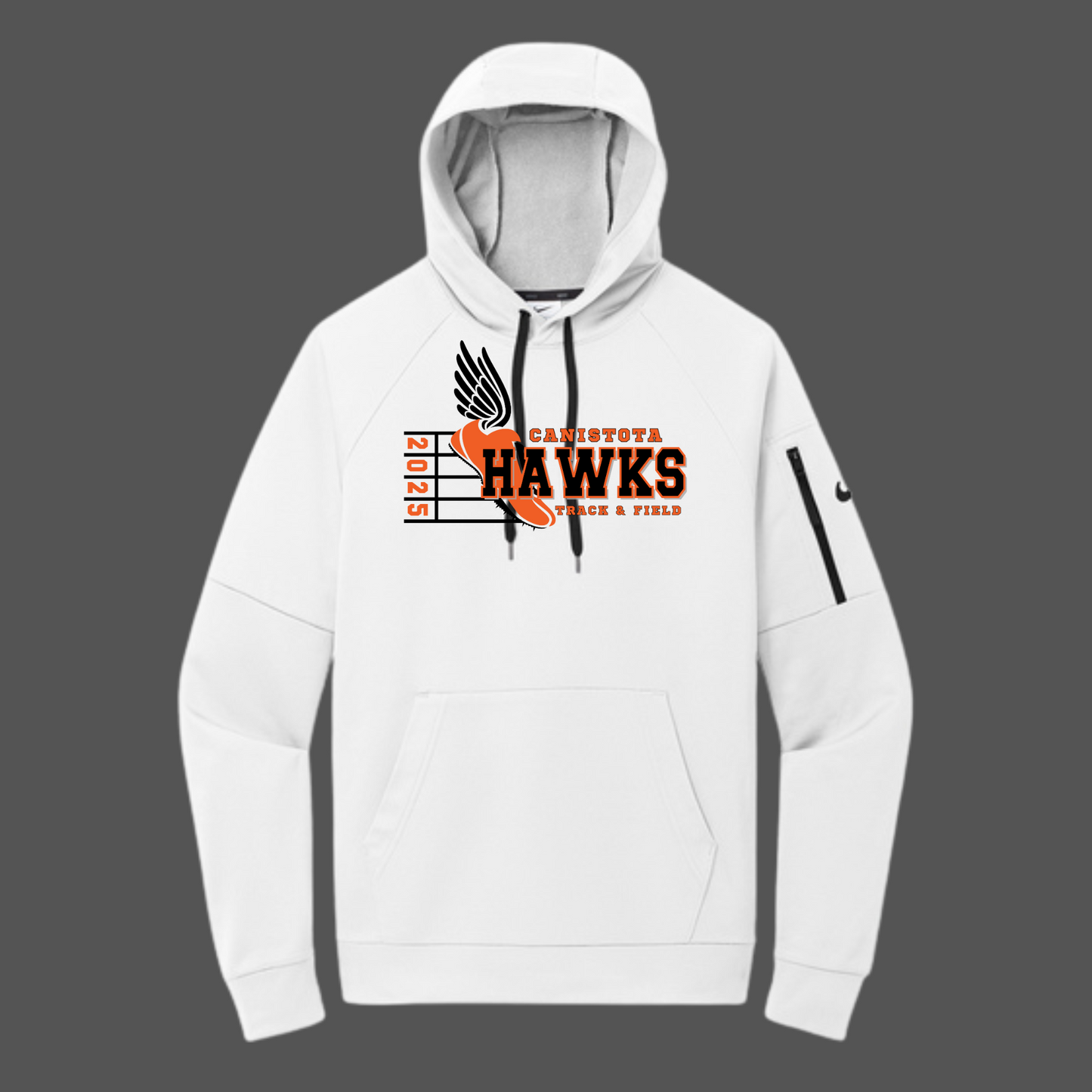 Canistota Track and Field Nike Therma-FIT Pocket Pullover Fleece Hoodie