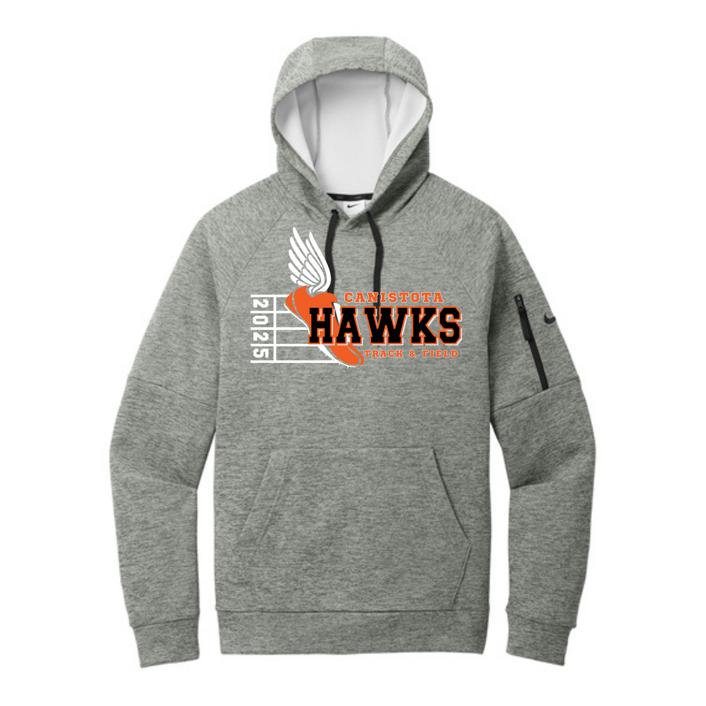 Canistota Track and Field Nike Therma-FIT Pocket Pullover Fleece Hoodie