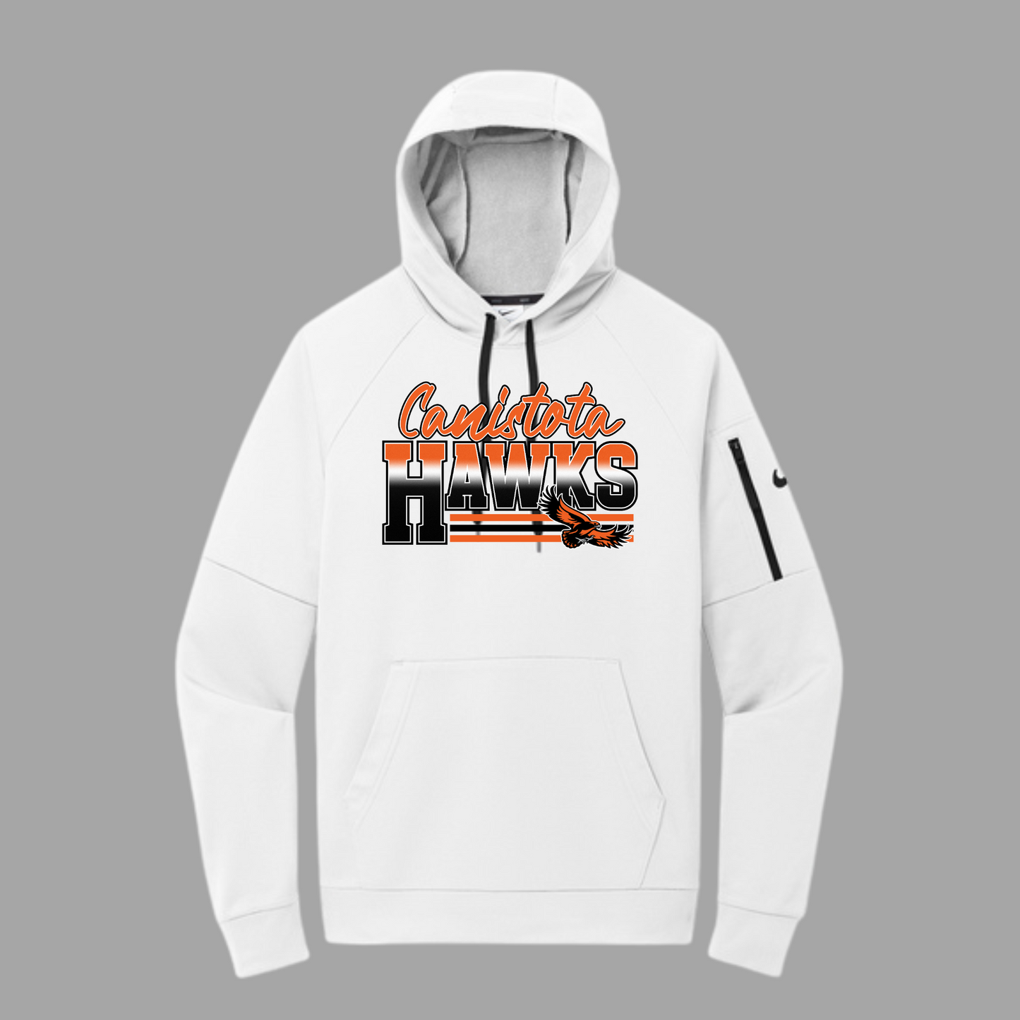 Canistota Booster Club Nike Therma-FIT Pocket Pullover Fleece Hoodie
