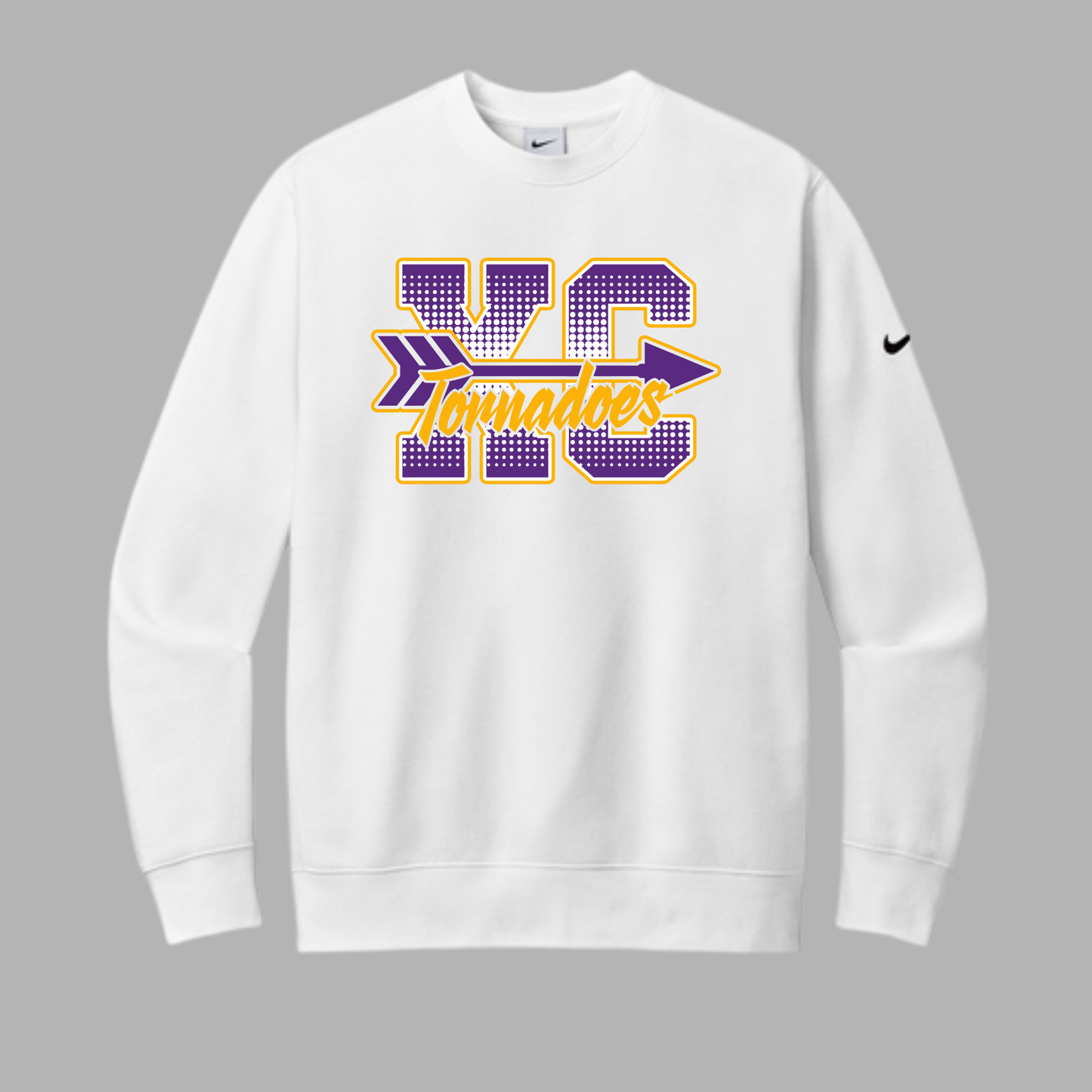 Centerville XC Nike Club Fleece Sleeve Swoosh Crew