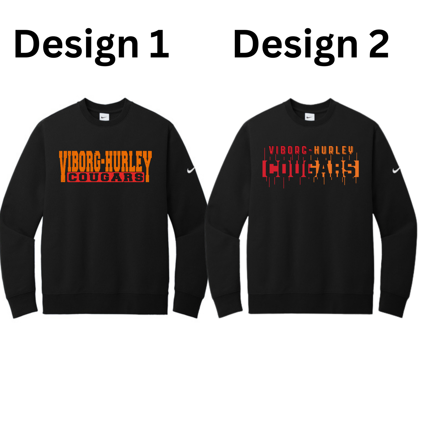 VH Booster Club Nike Club Fleece Sleeve Swoosh Crew