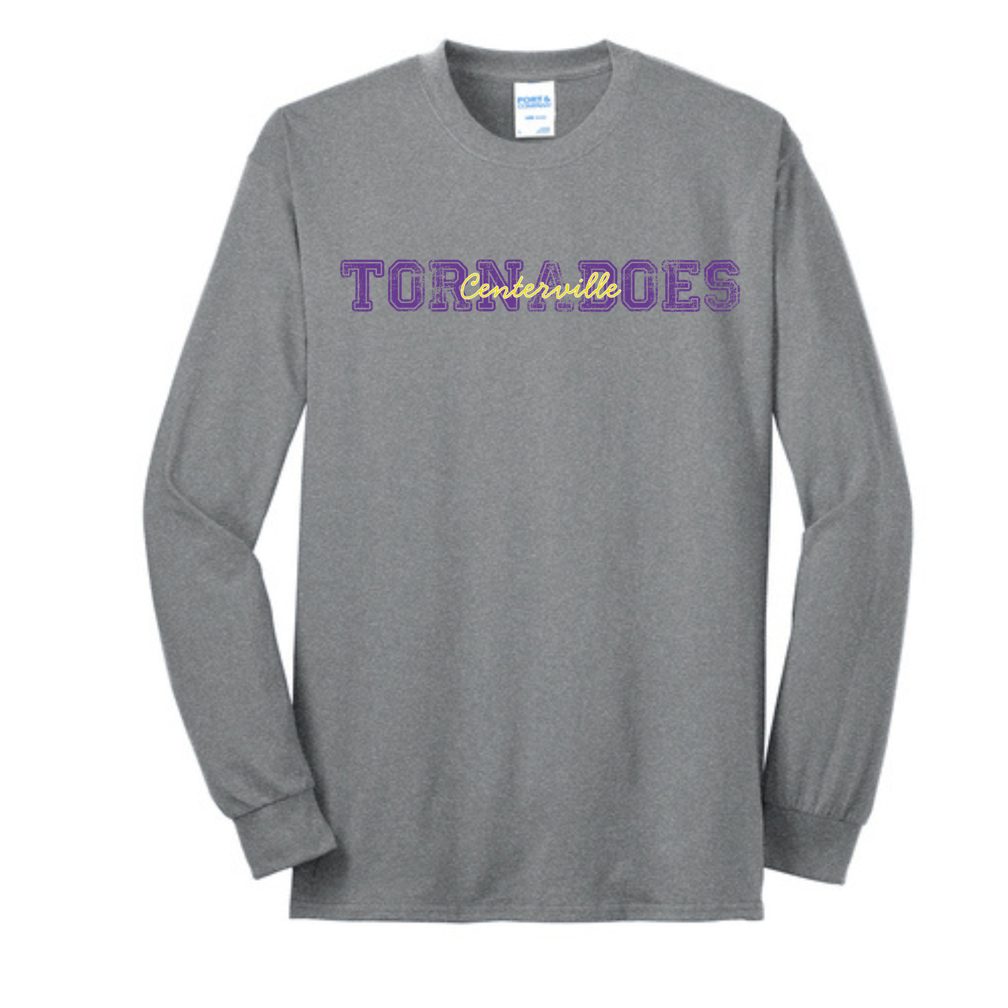 Centerville Booster Club Port & Co™ Tall Long Sleeve Core Blend Tee