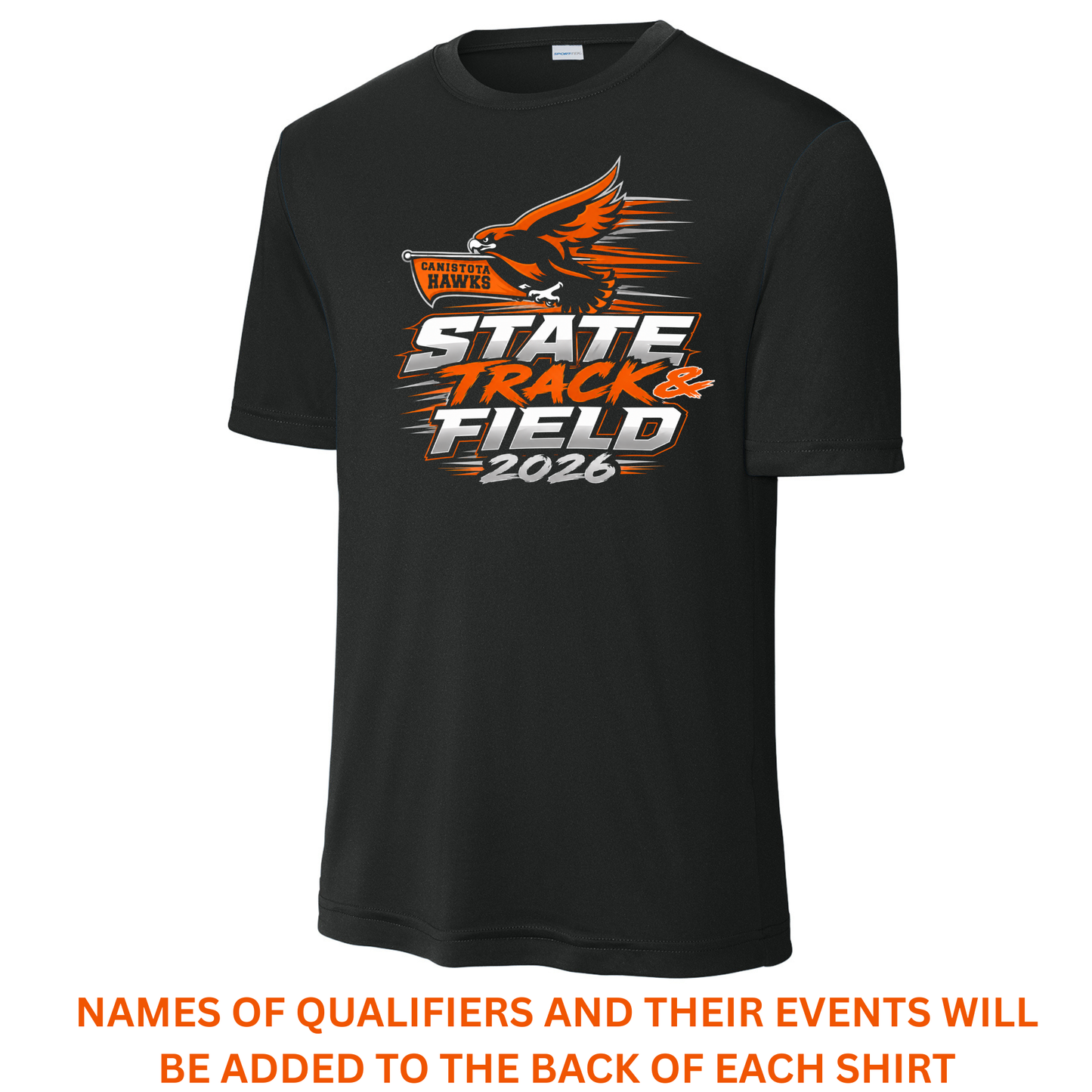 Canistota Hawks State Track & Field Sport-Tek® PosiCharge® Competitor™ Tee