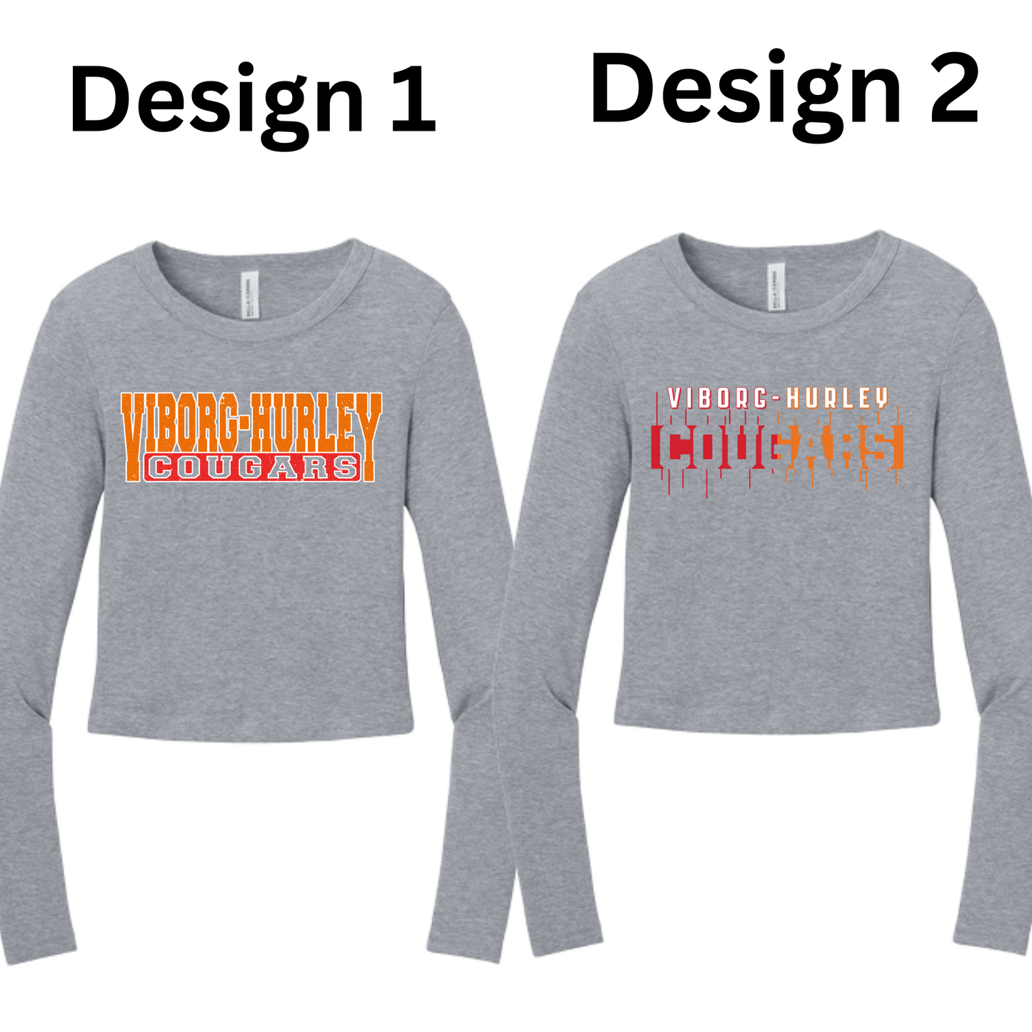 VH Booster Club BELLA+CANVAS® Women’s Micro Rib Long Sleeve Baby Tee