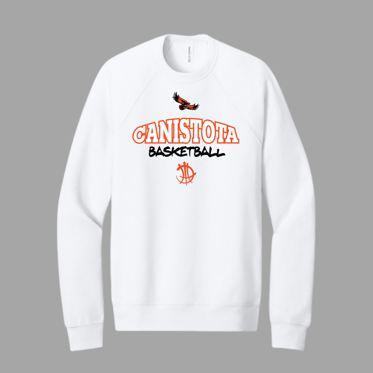 Canistota Basketball BELLA+CANVAS ® Unisex Sponge Fleece Raglan Sweatshirt