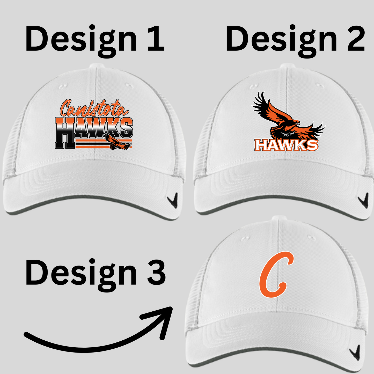 Canistota Booster Club Nike Snapback Mesh Trucker Cap