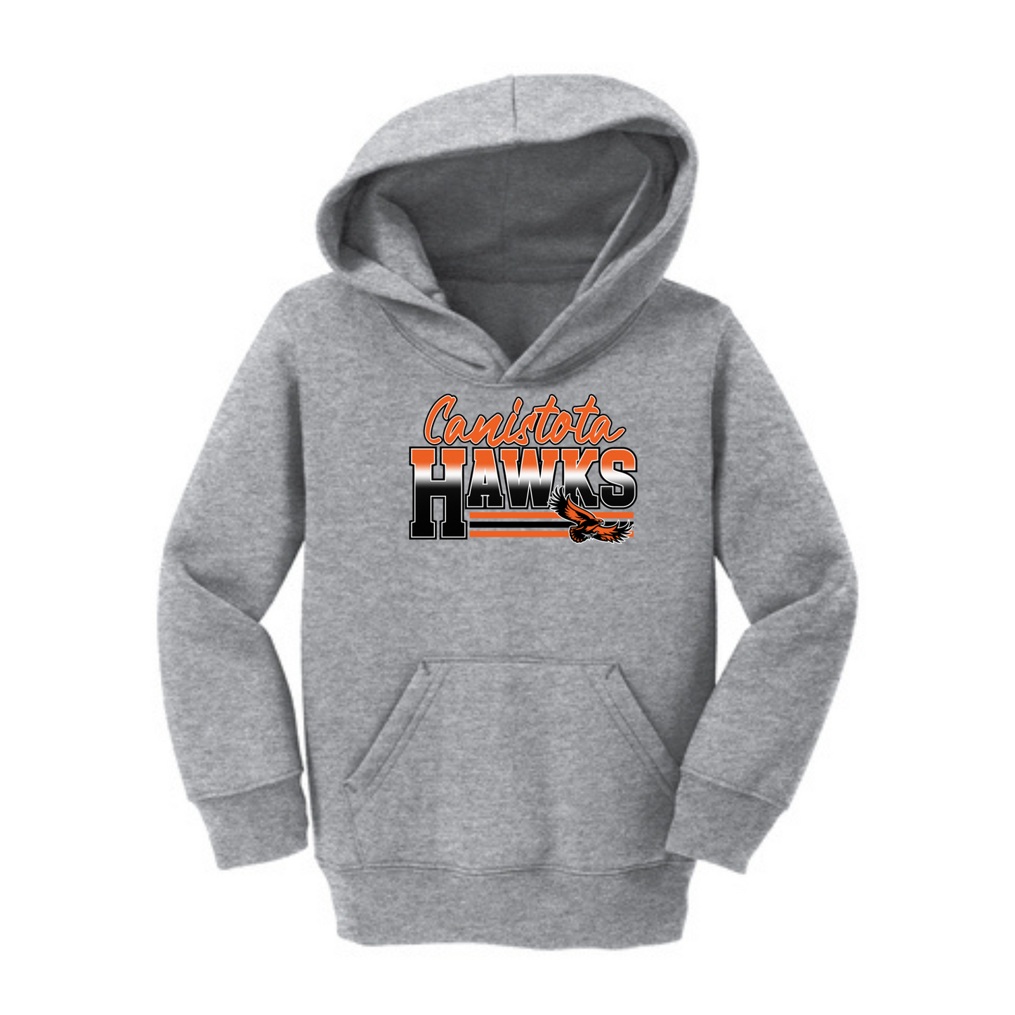Canistota Booster Club Port & Co™ Toddler Core Fleece Pullover Hooded Sweatshirt (TODDLER)