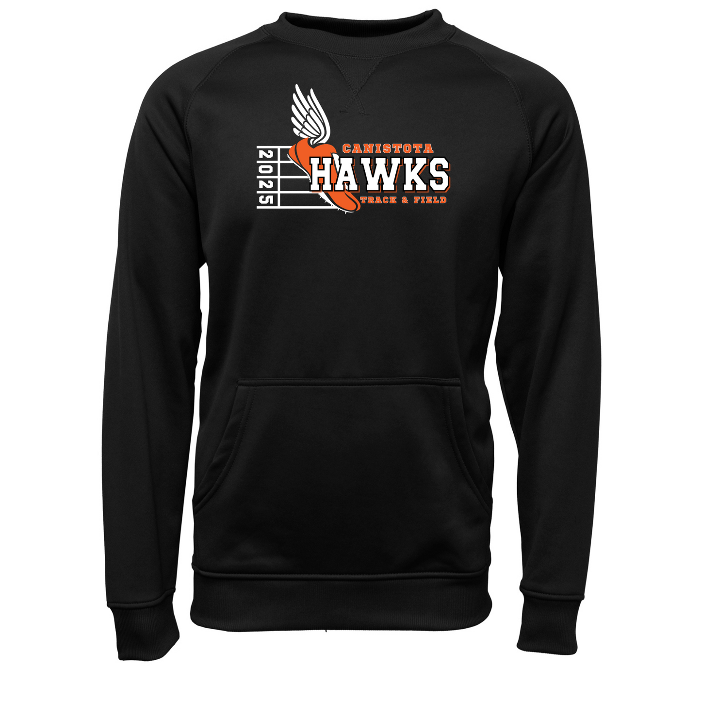 Canistota Track and Field Adult Pullover Crewneck Sweatshirt