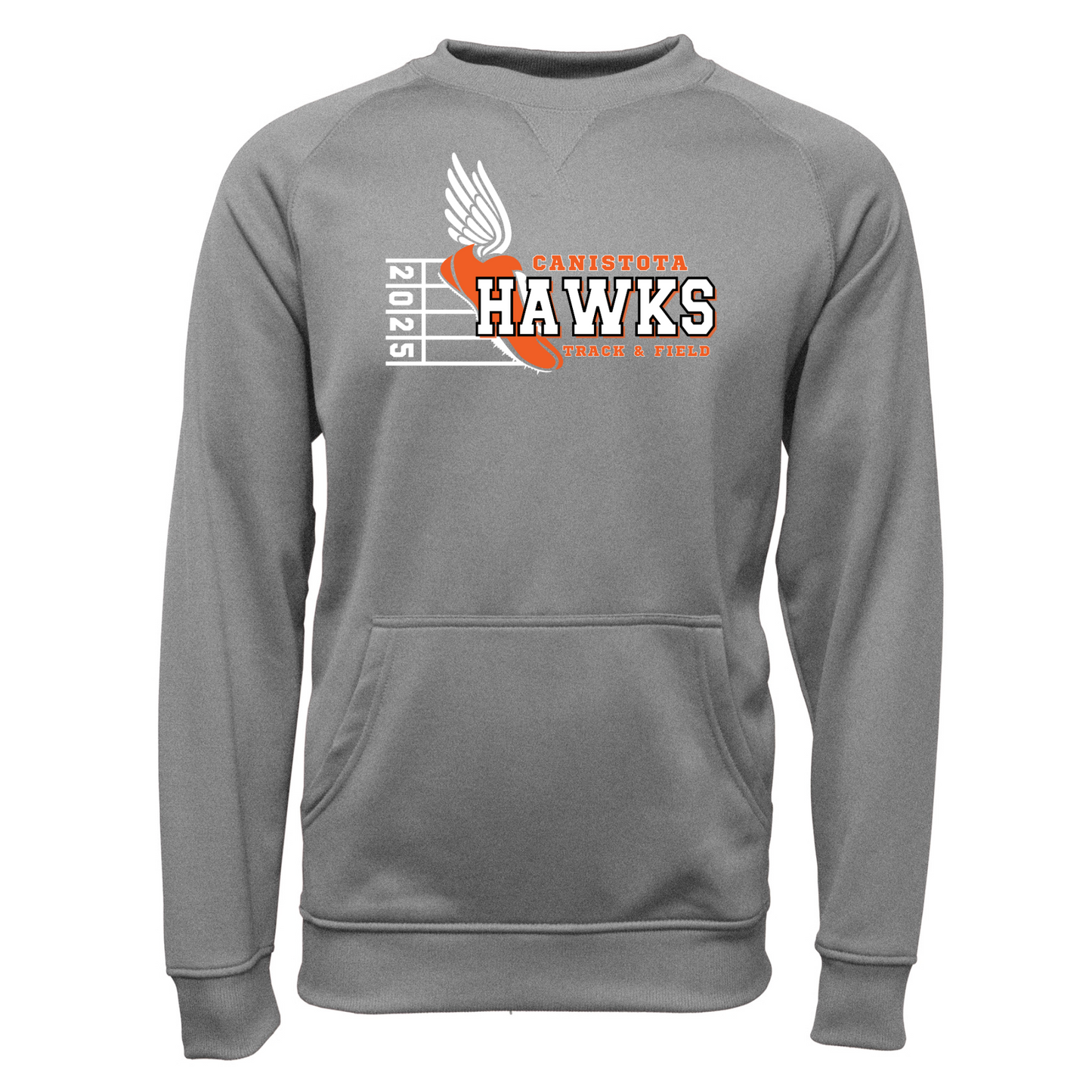 Canistota Track and Field Adult Pullover Crewneck Sweatshirt