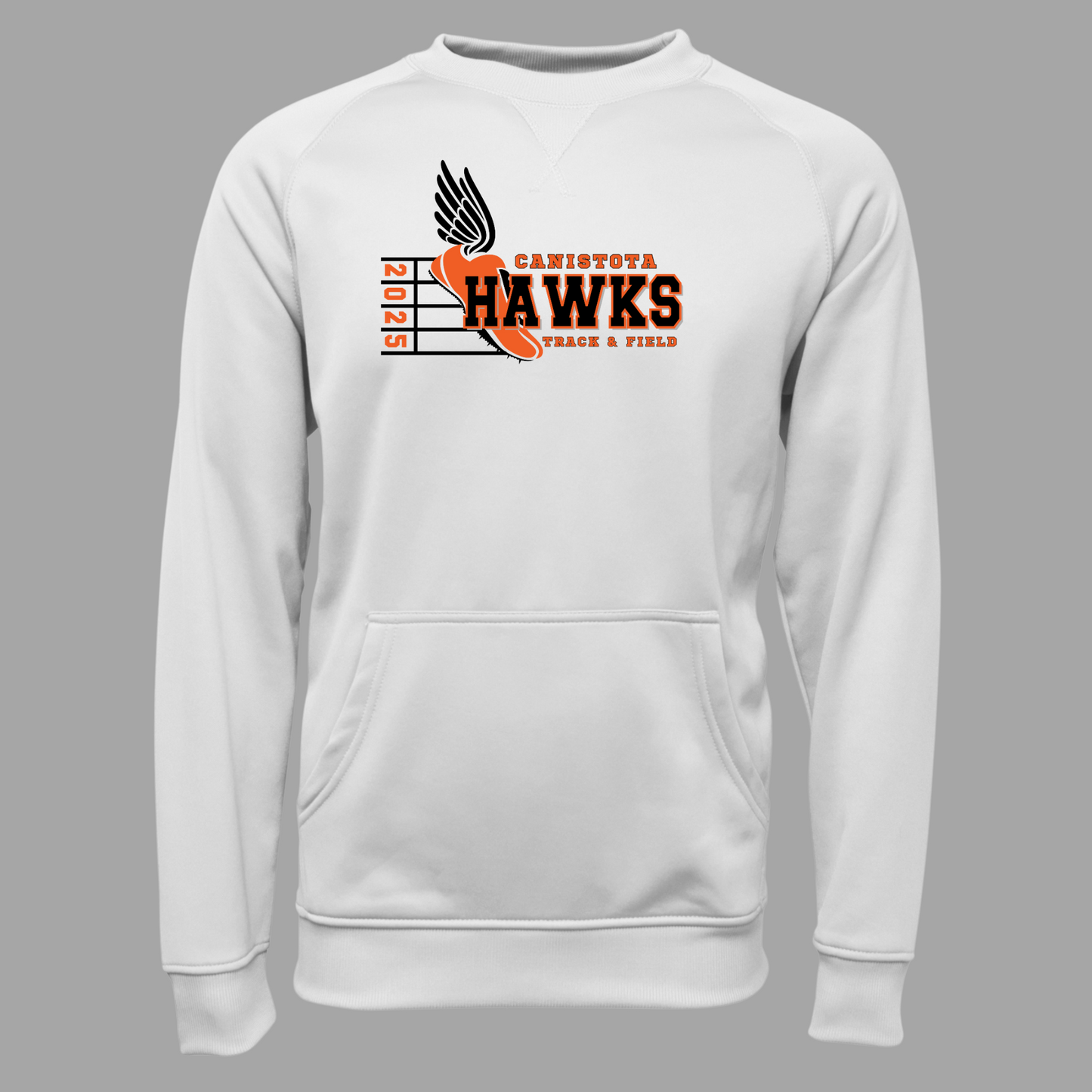 Canistota Track and Field Adult Pullover Crewneck Sweatshirt