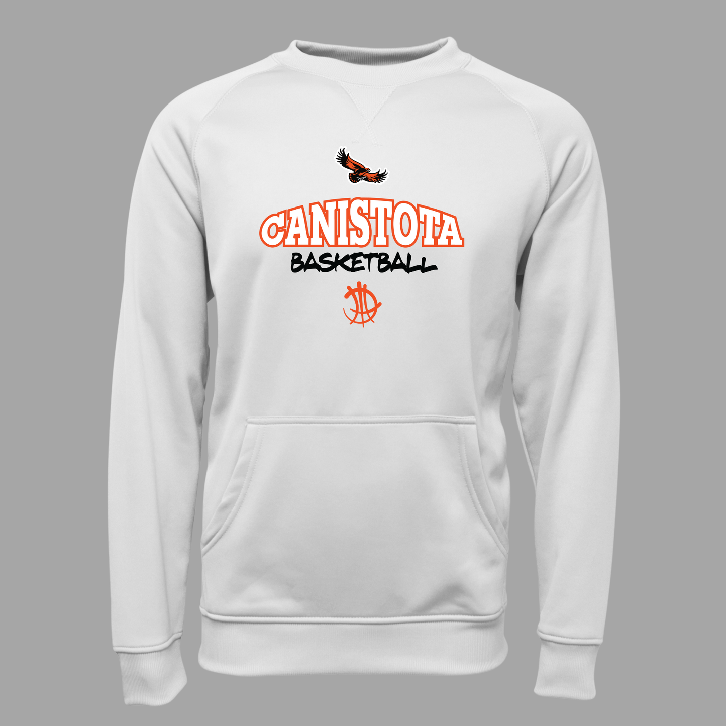 Canistota Basketball Youth Pullover Crewneck Sweatshirt