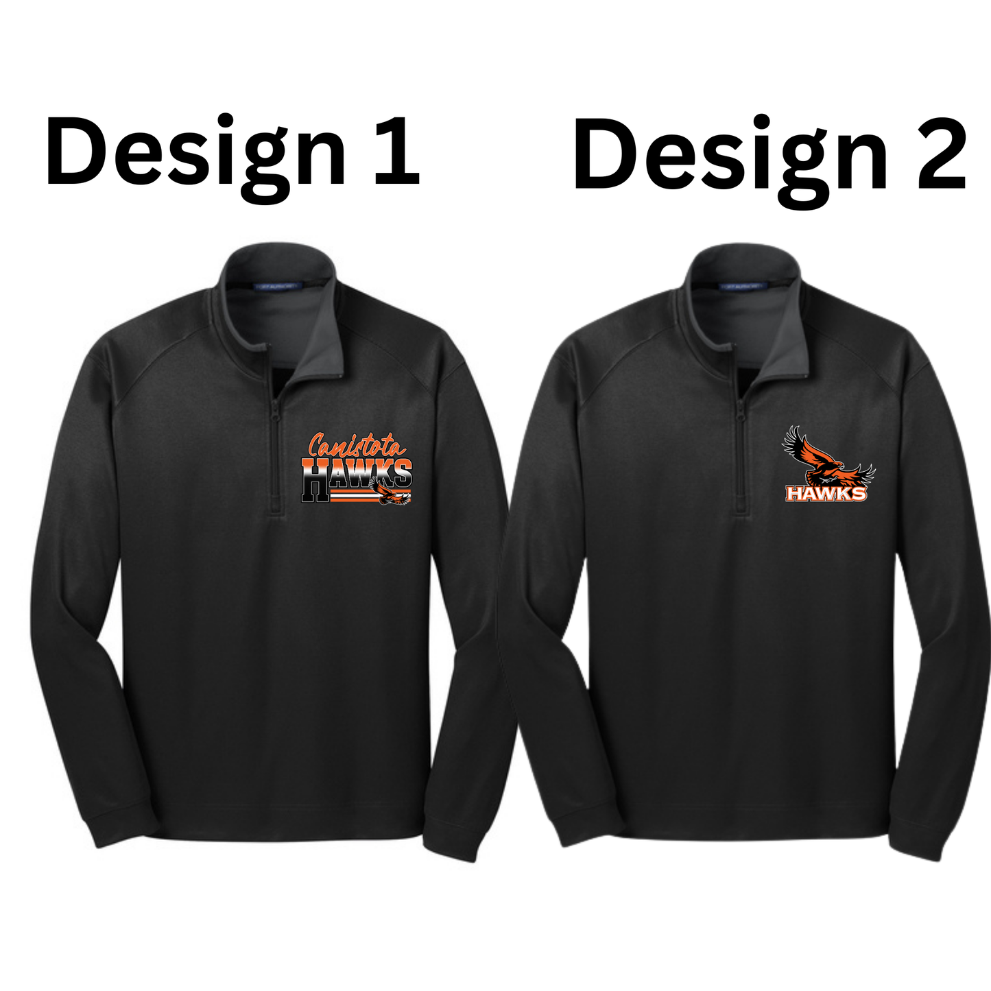 Canistota Booster Club Port Authority® Vertical Texture 1/4-Zip Pullover
