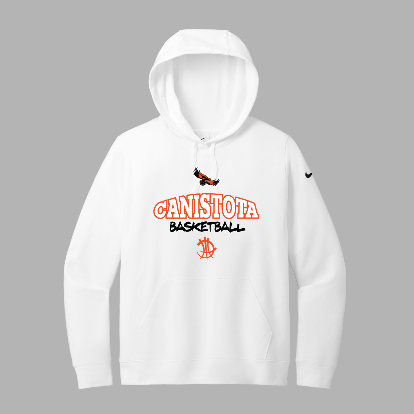 Canistota Basketball Nike Women's Club Fleece Sleeve Swoosh Pullover Hoodie