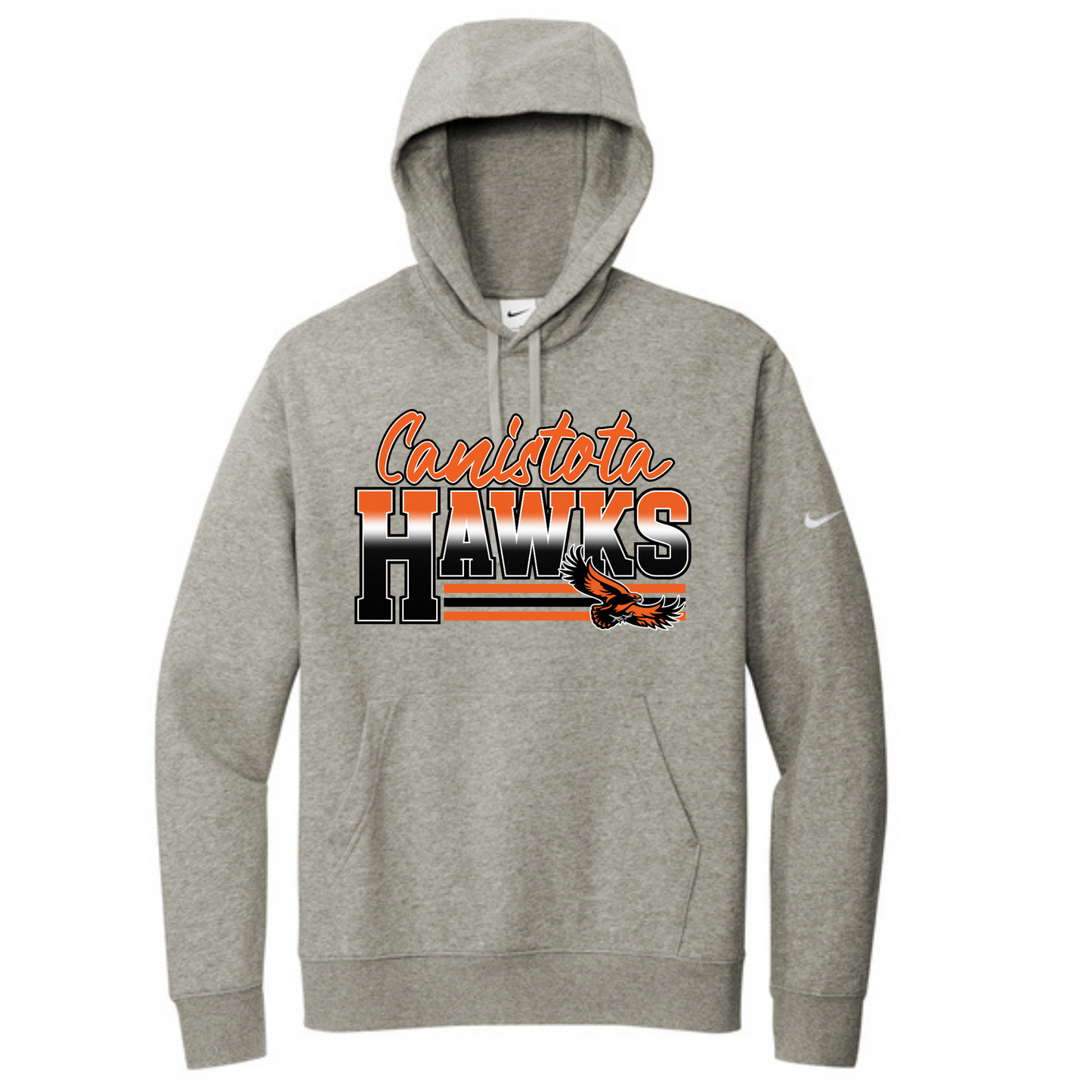 Canistota Booster Booster Club Nike Club Fleece Sleeve Swoosh Pullover Hoodie