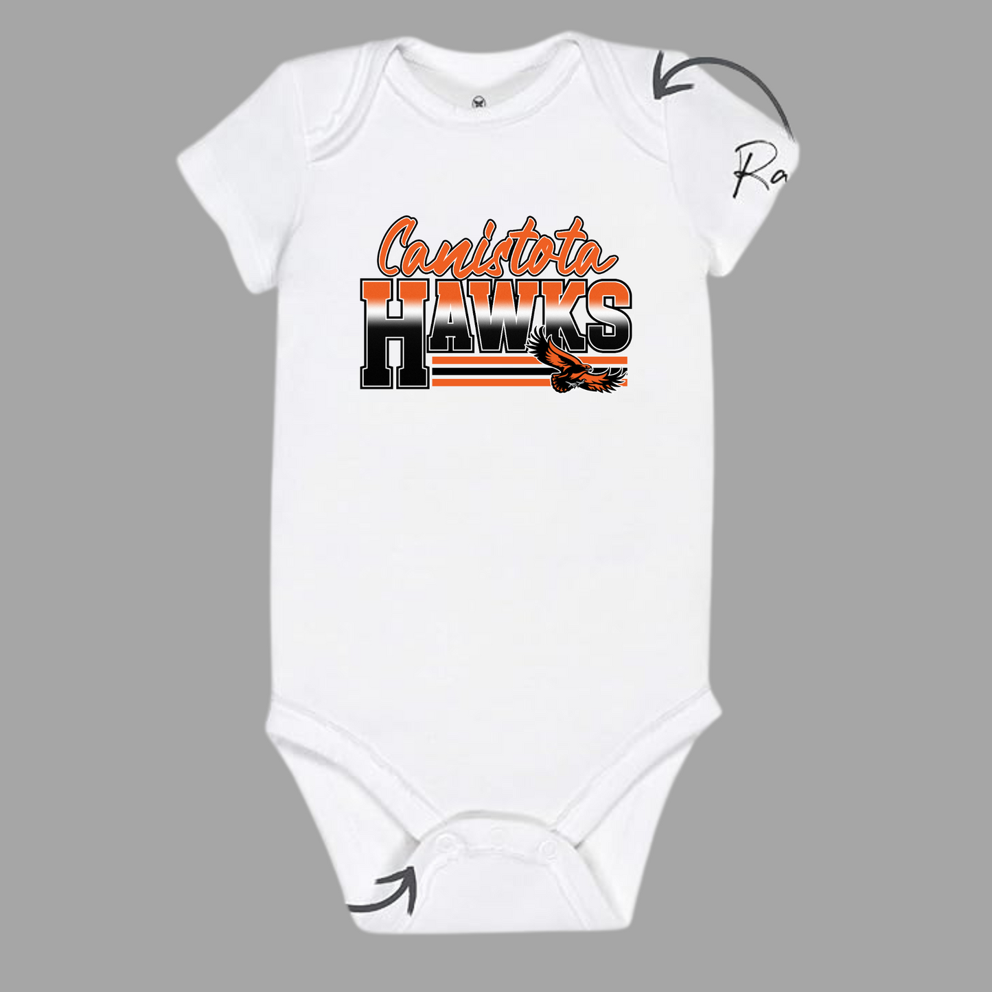 Canistota Booster Club Infant Onsie (Long or short sleeve)