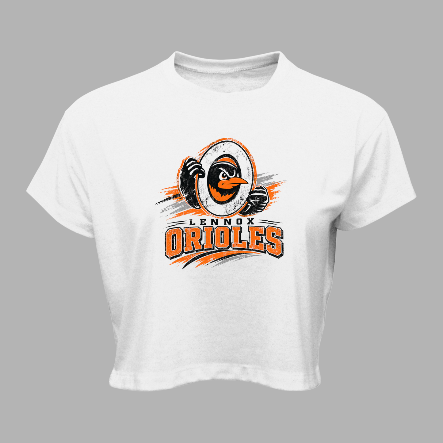 Lennox Booster Club Women Soft-Tek Blend Crop T-Shirt