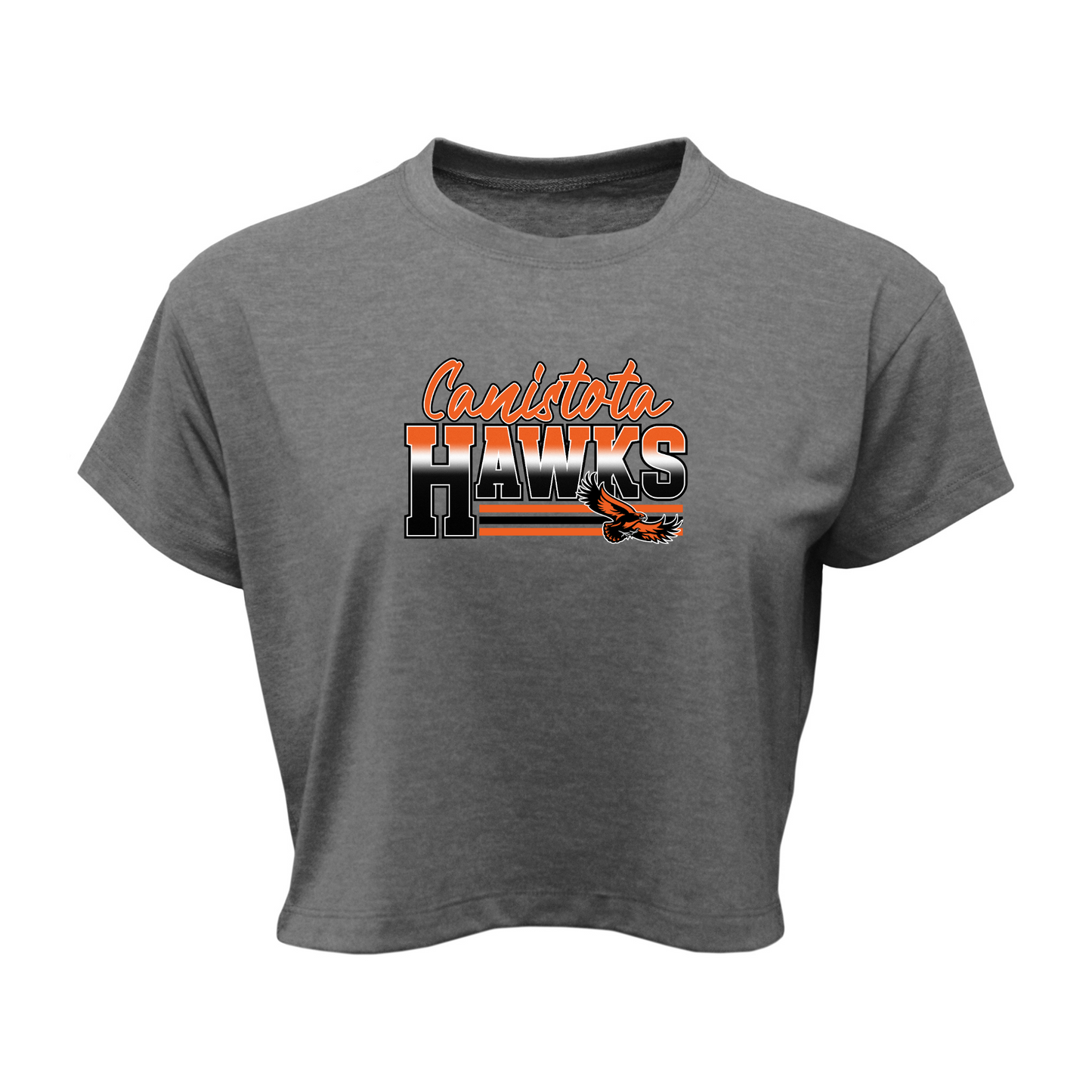 Canistota Booster Club Women Soft-Tek Blend Crop T-Shirt