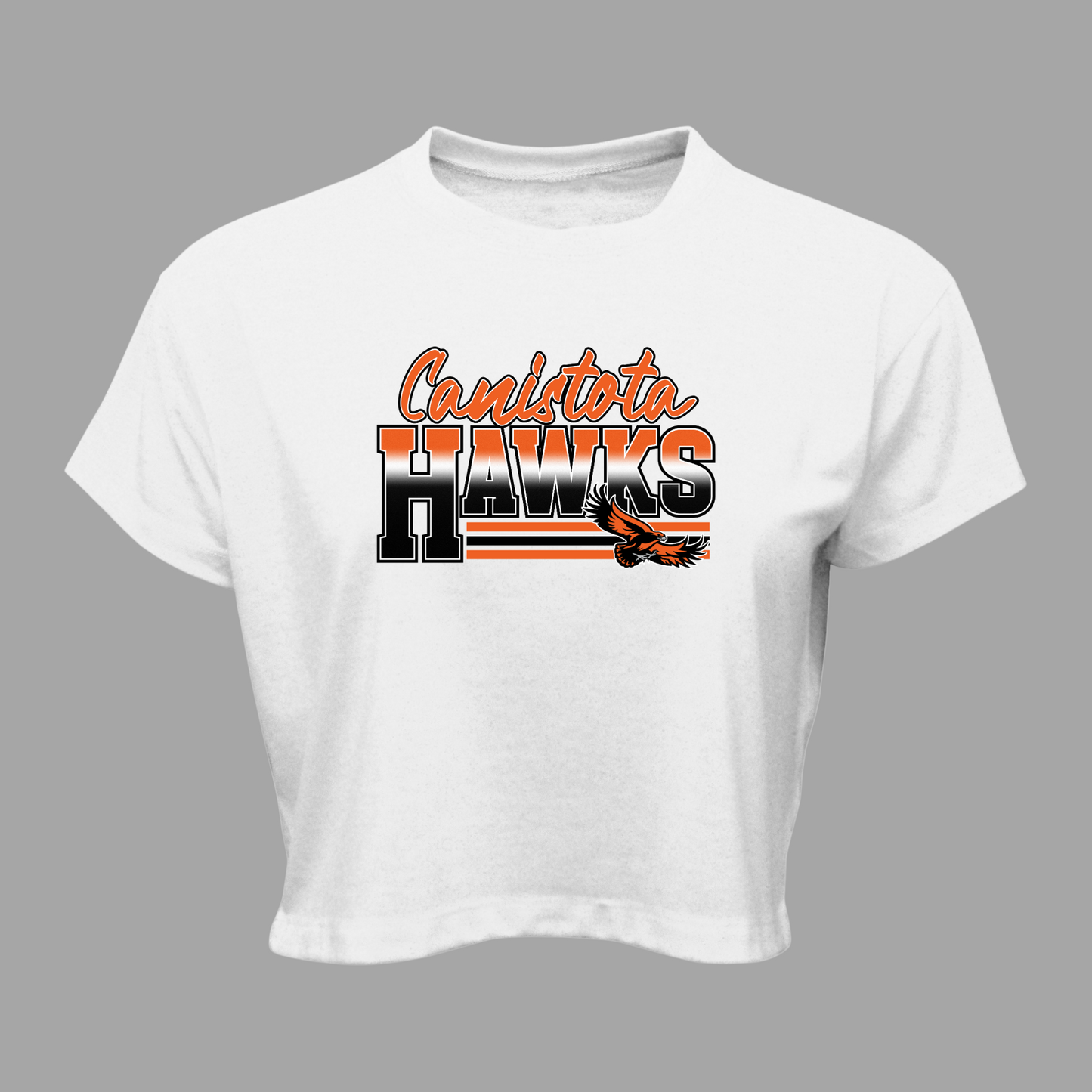 Canistota Booster Club Women Soft-Tek Blend Crop T-Shirt