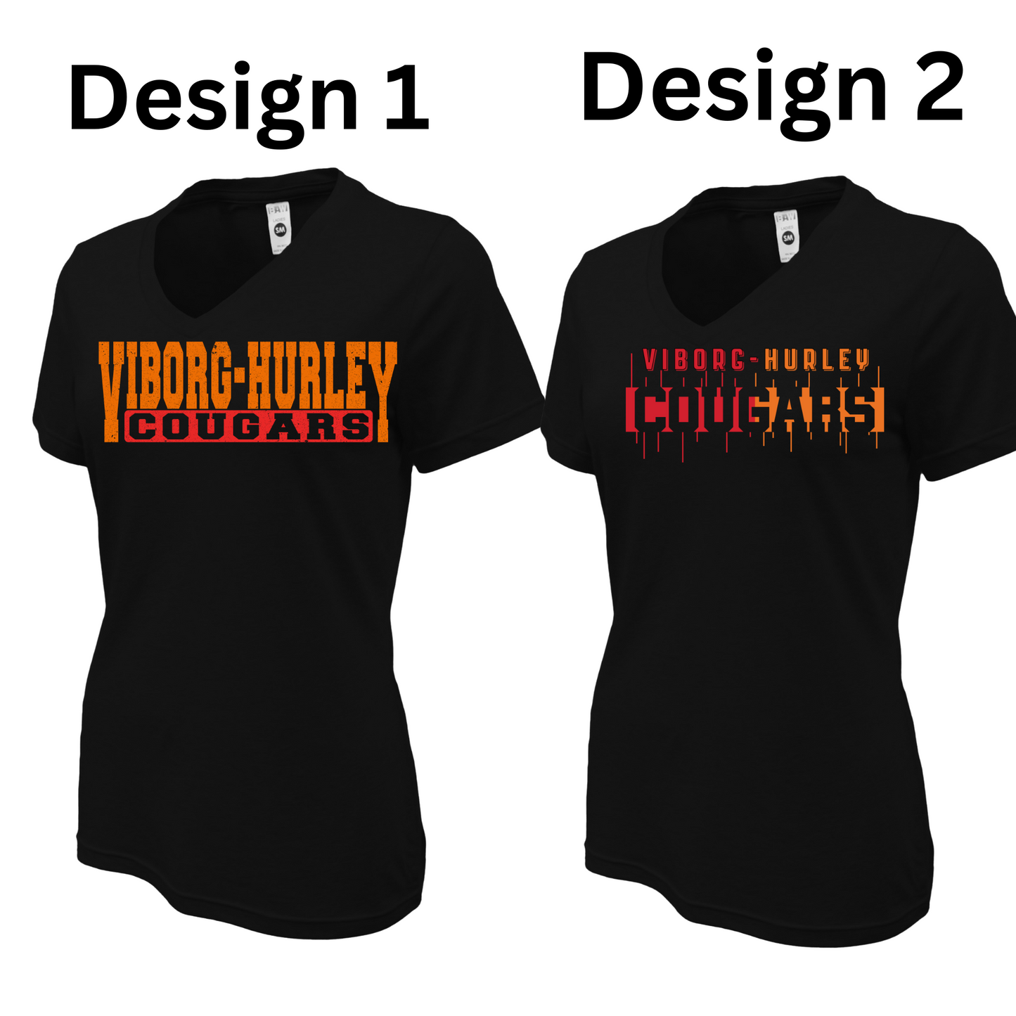 VH Booster Club Women Soft-Tek Blend V-neck T-Shirt