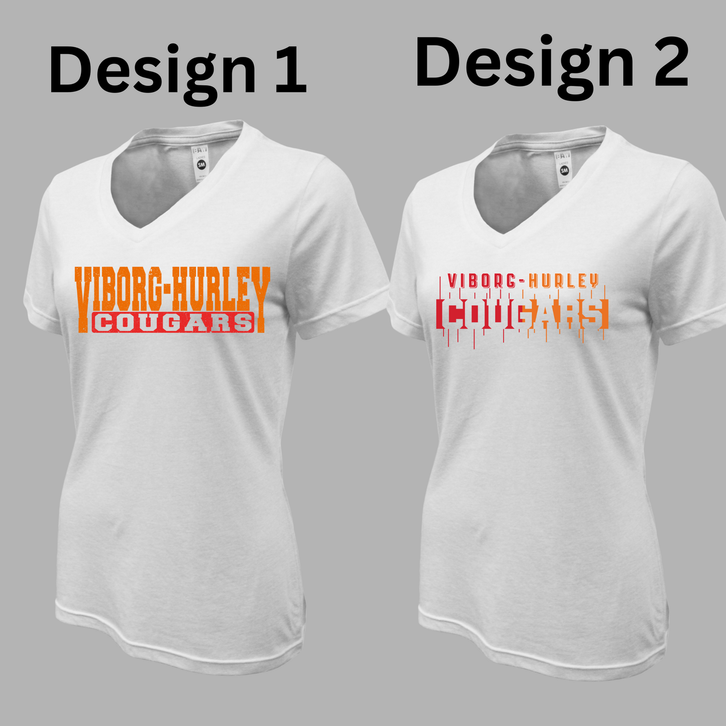 VH Booster Club Women Soft-Tek Blend V-neck T-Shirt