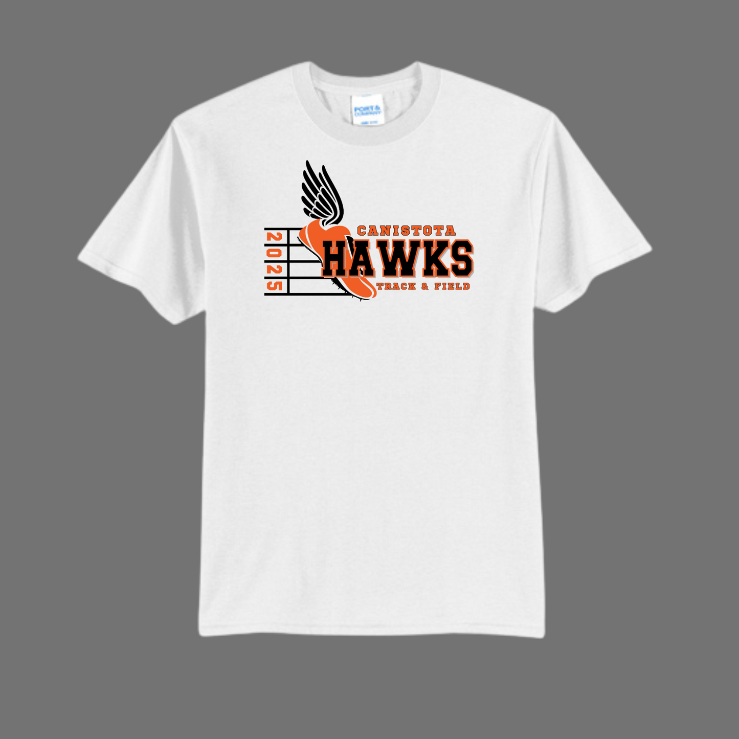Canistota Track and Field Port & Company® Tall Core Blend Tee