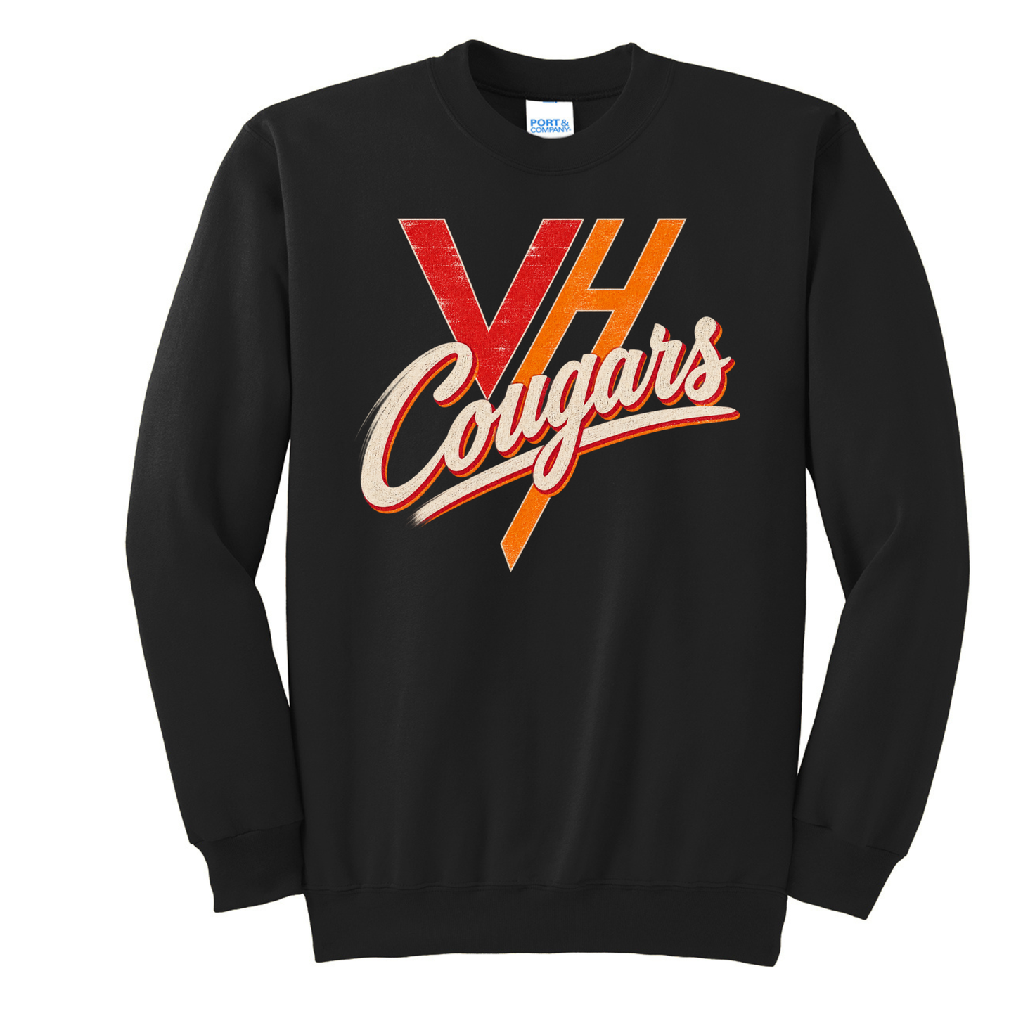 VH Booster Club Vintage Port & Co™ Tall Essential Fleece Crewneck Sweatshirt
