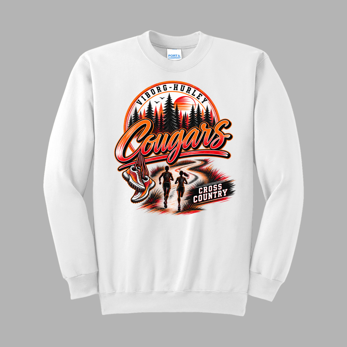 VH Cross Country Port & Co® Essential Fleece Crewneck Sweatshirt