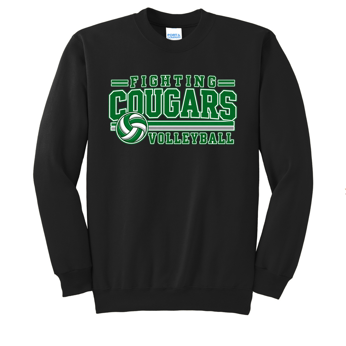 MCM Volleyball Port & Co® Essential Fleece Crewneck Sweatshirt