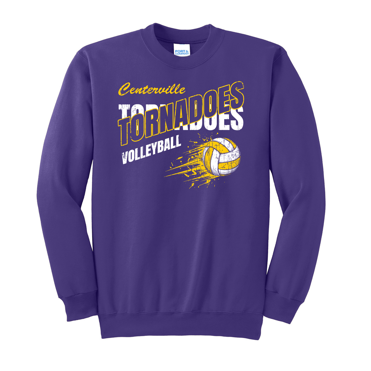 Centerville Volleyball Port & Co® Essential Fleece Crewneck Sweatshirt
