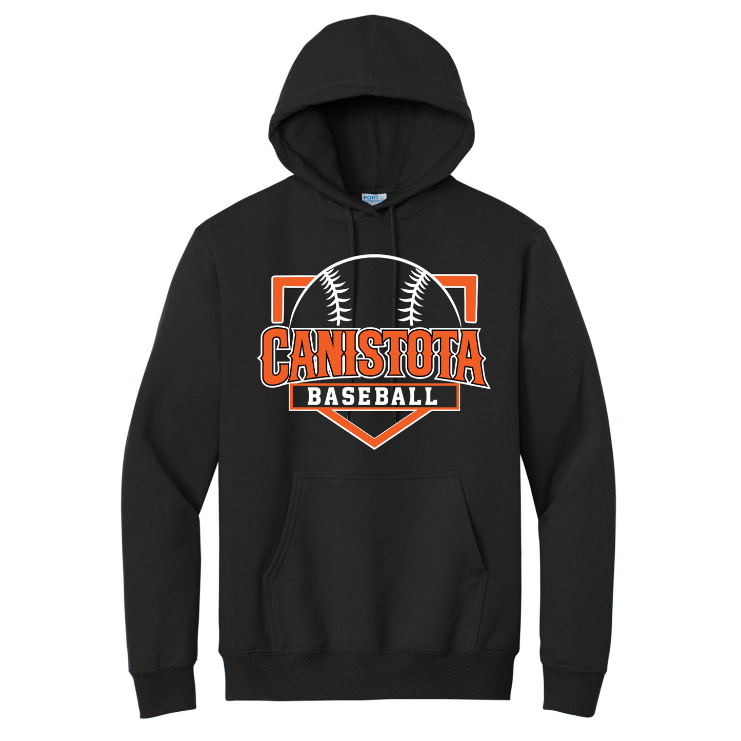 Canistota Baseball Port & Company® Youth Core Fleece Pullover Hooded Sweatshirt