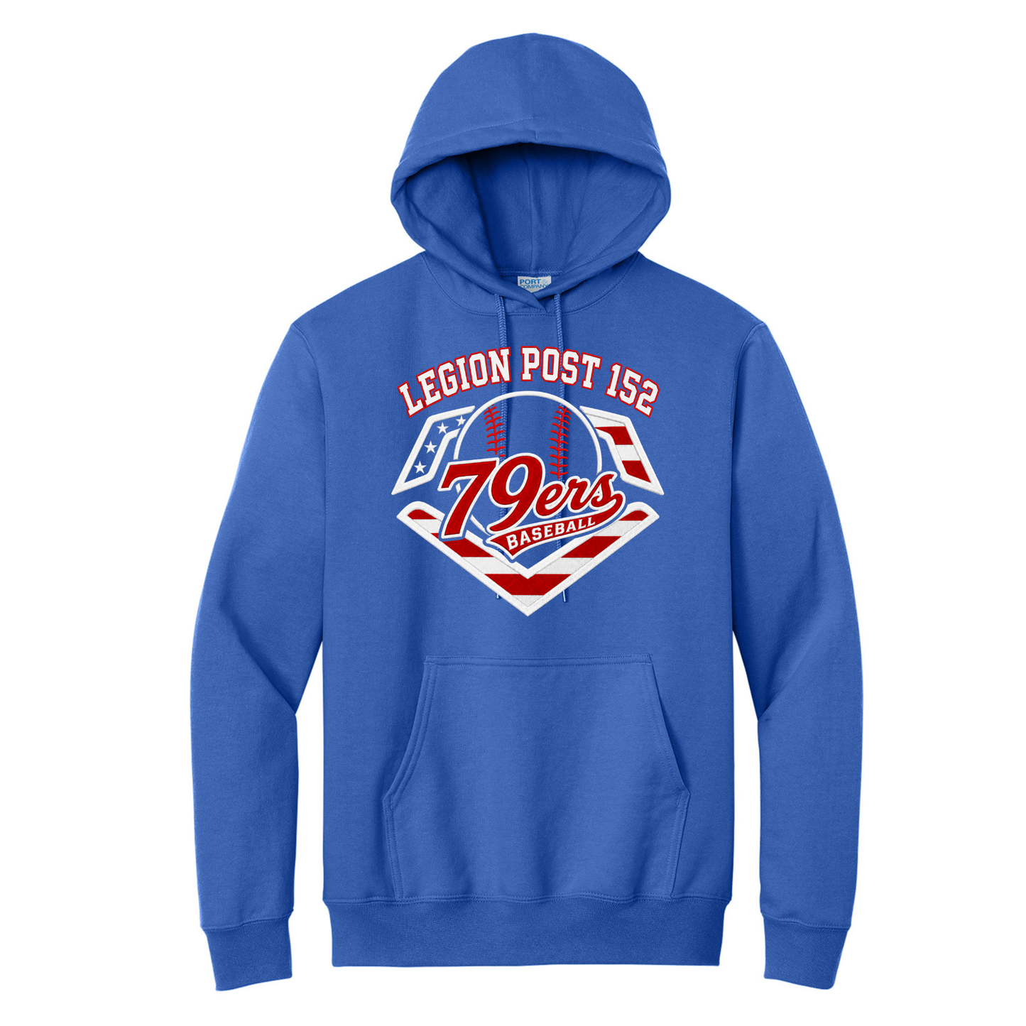 79ers Baseball Port & Co™ Essential Fleece Pullover Hooded Sweatshirt