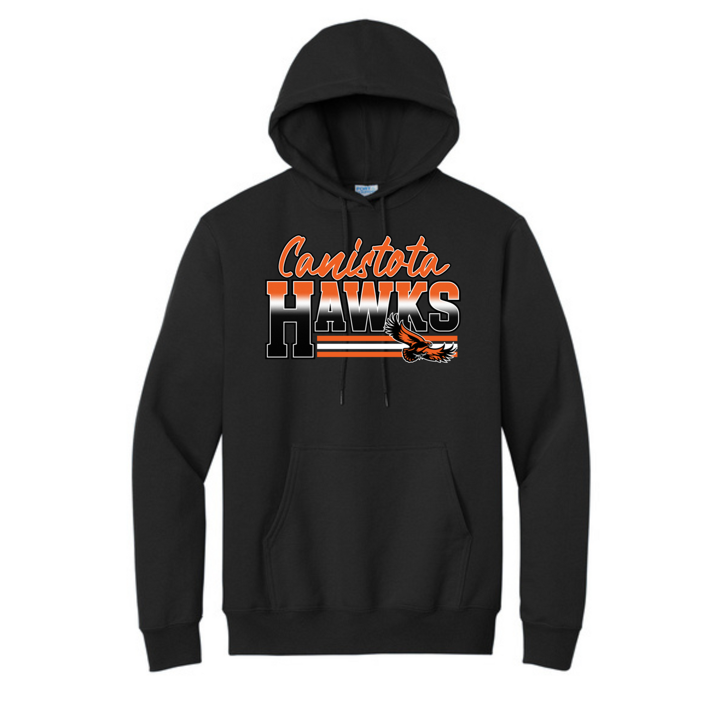 Canistota Booster Club Port & Co™ Tall Essential Fleece Pullover Hooded Sweatshirt