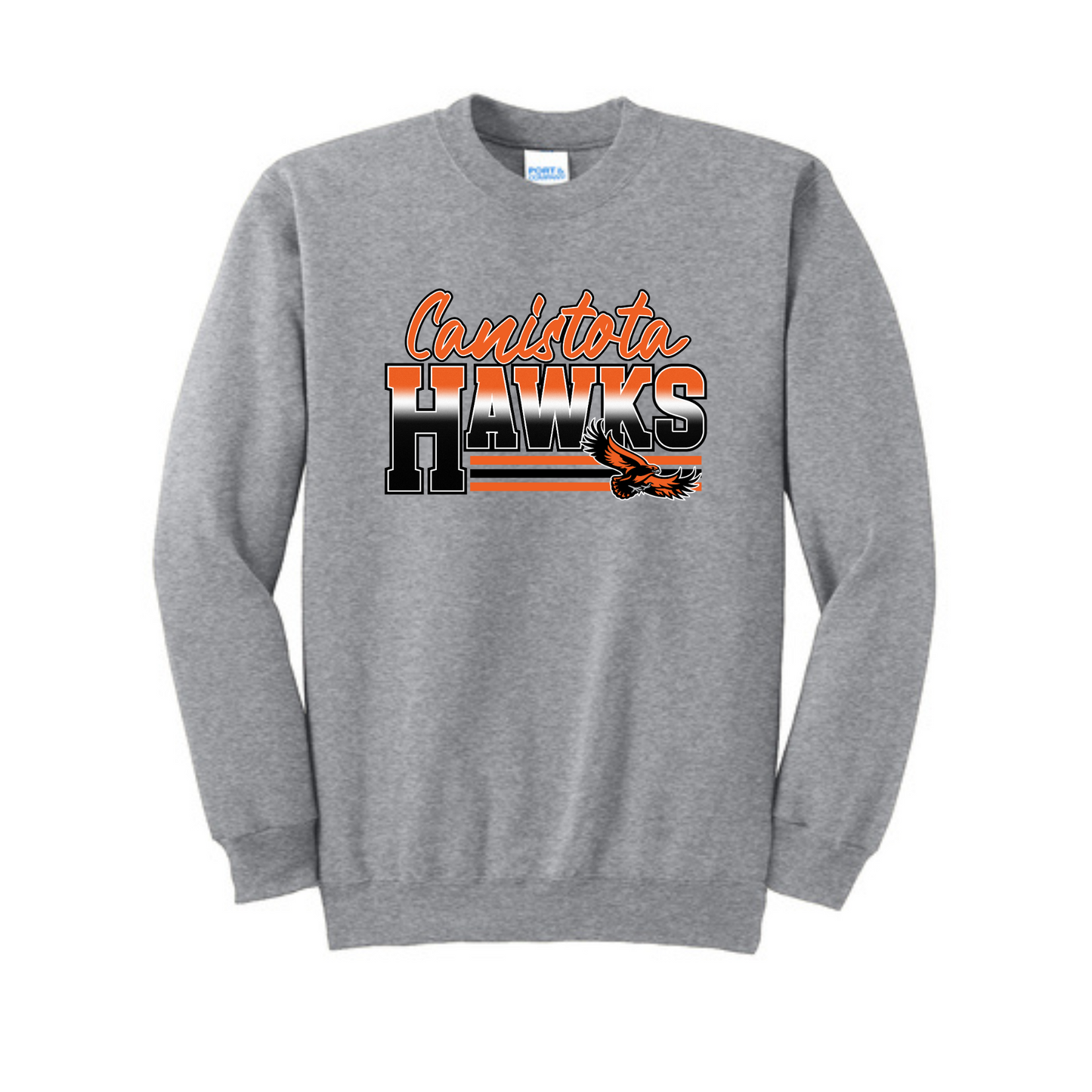 Canistota Booster Club Port & Co™ Tall Essential Fleece Crewneck Sweatshirt