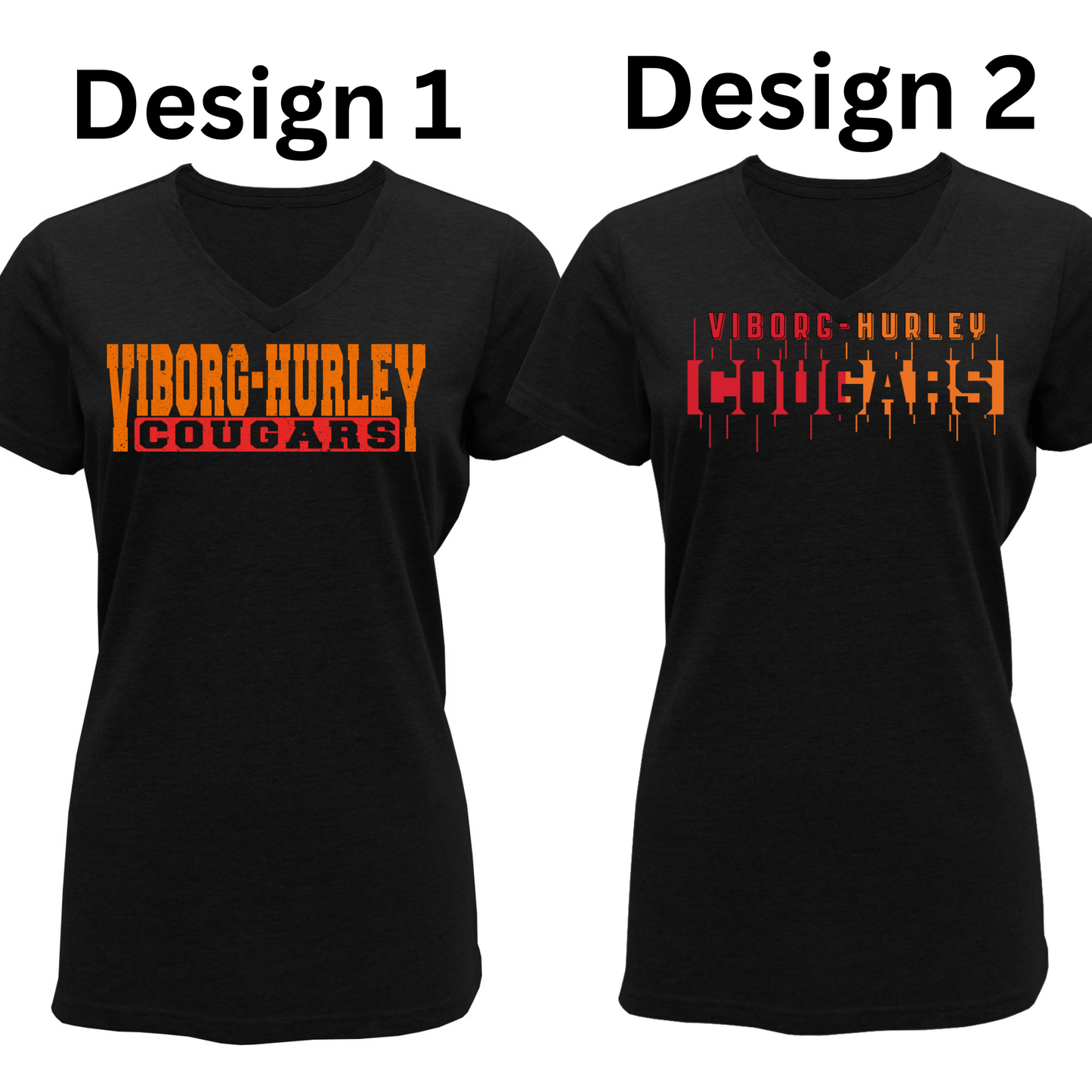 VH Booster Club Women Tri-Blend V-neck T-Shirt