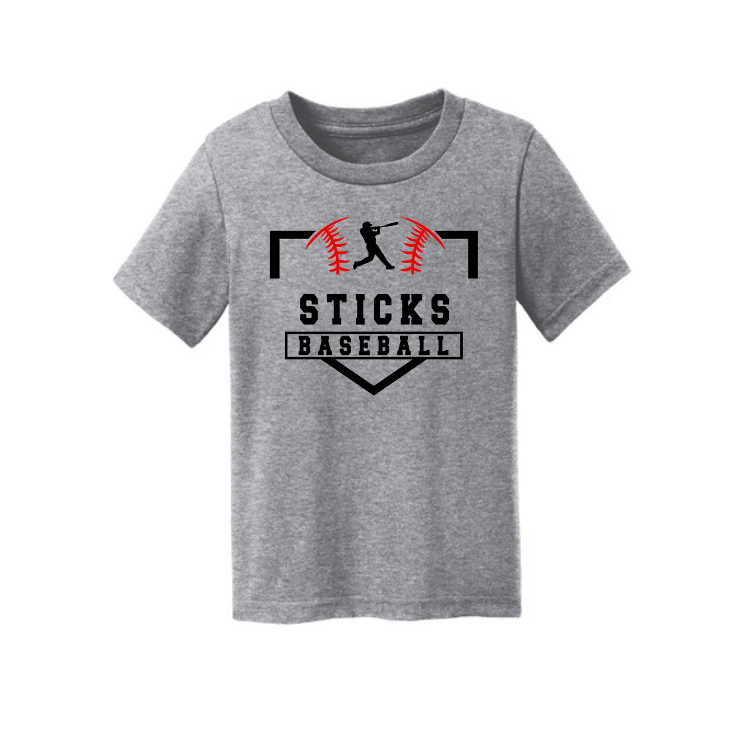 Sticks Baseball Port & Company® Toddler Core Cotton Tee