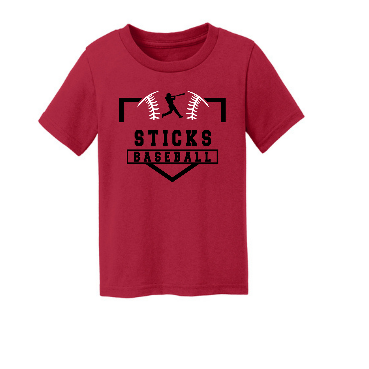 Sticks Baseball Port & Company® Toddler Core Cotton Tee