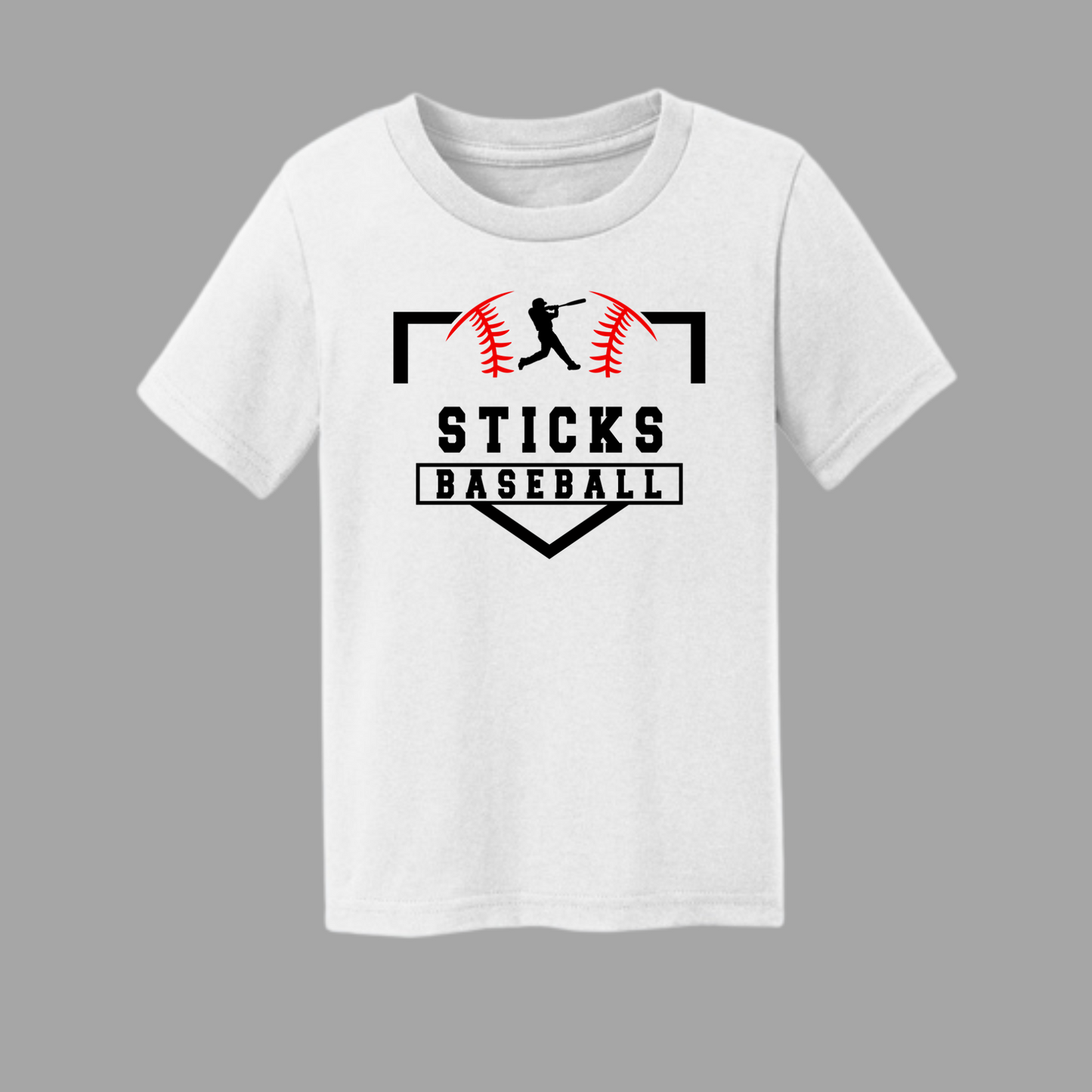 Sticks Baseball Port & Company® Toddler Core Cotton Tee