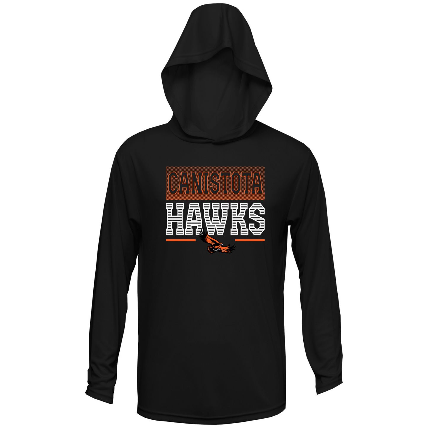 Canistota Hawks BAW Adult Xtreme-Tek Long Sleeve Hood