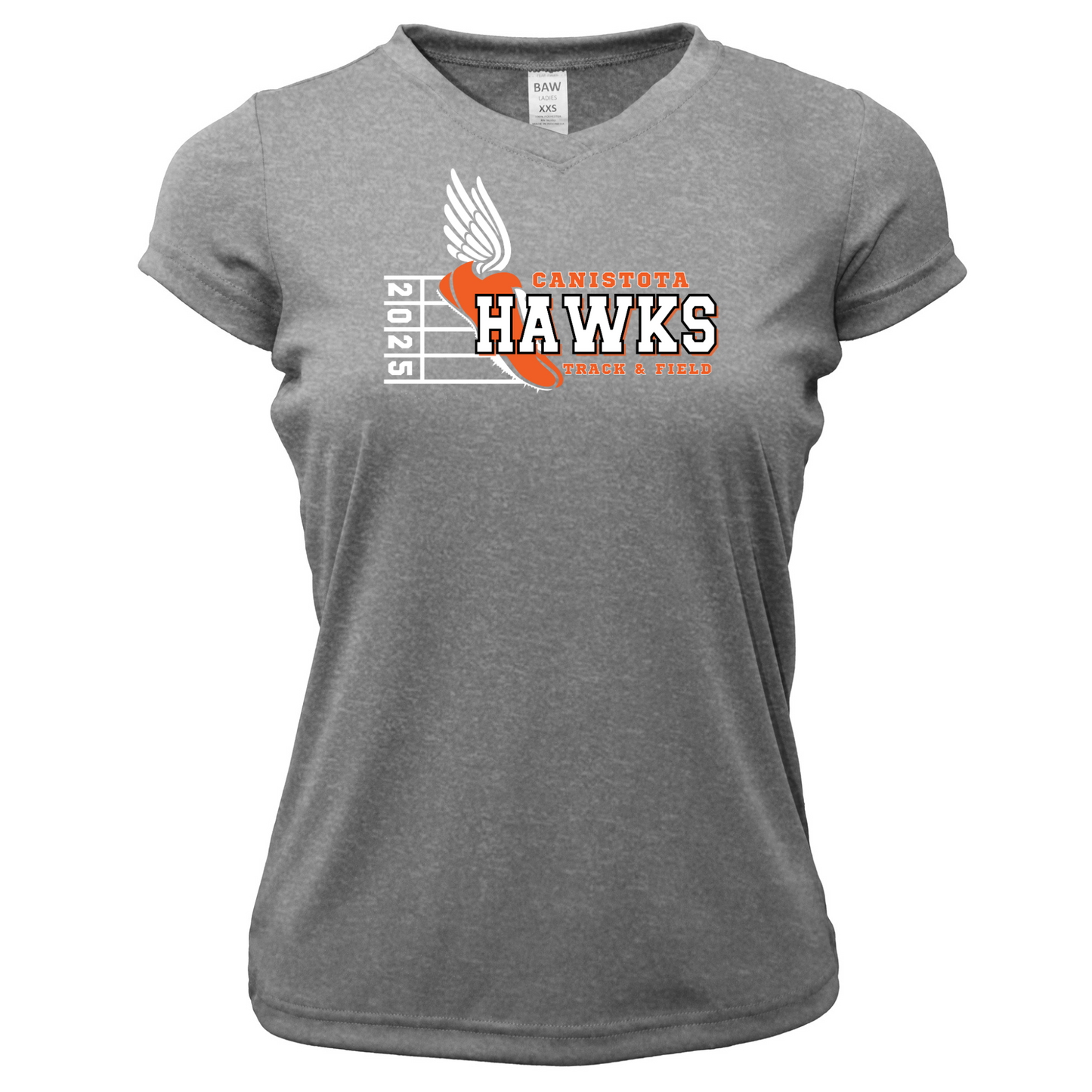 Canistota Track and Field Women Xtreme-Tek V-Neck Shirt