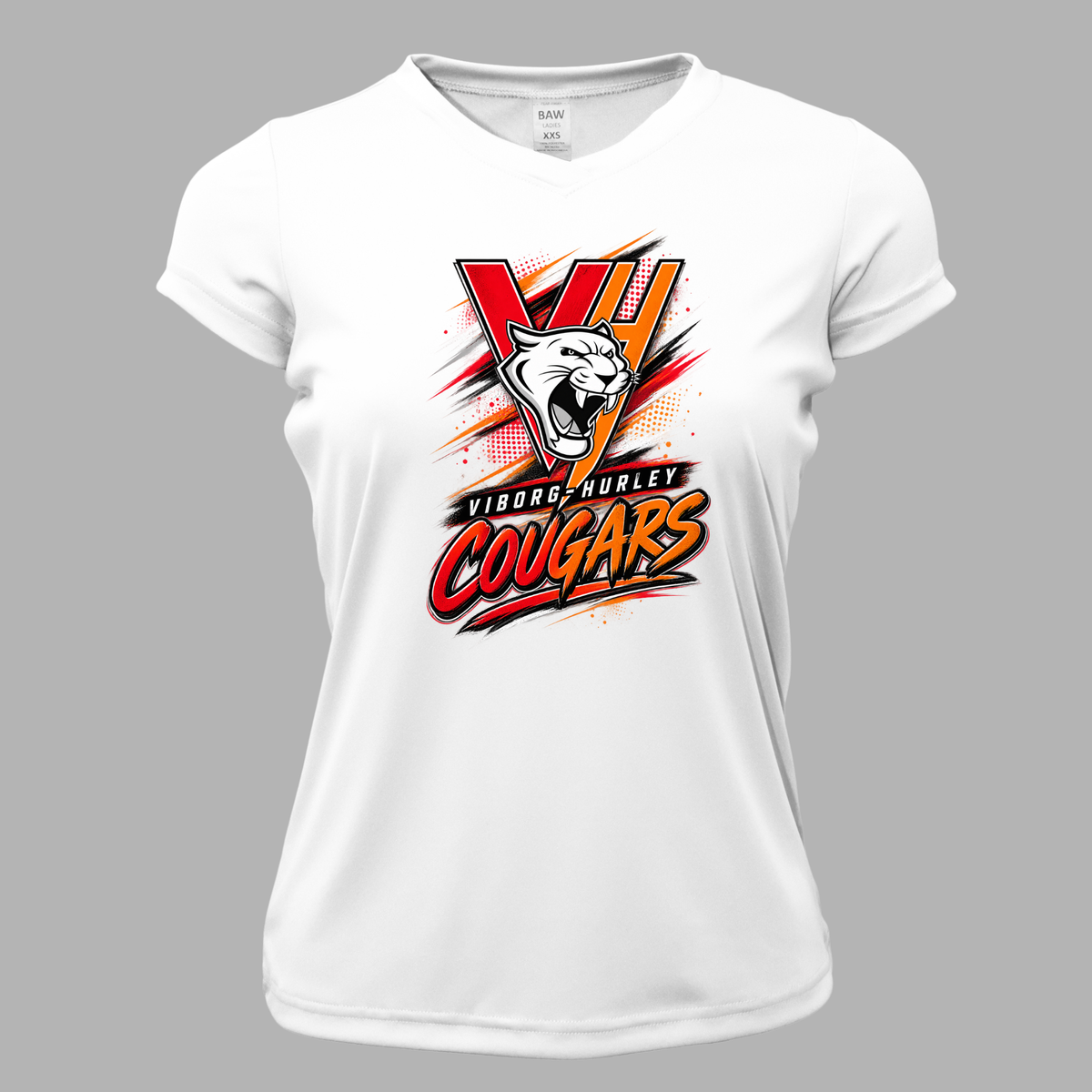 VH Booster Club Graphic Women Xtreme-Tek V-Neck Shirt