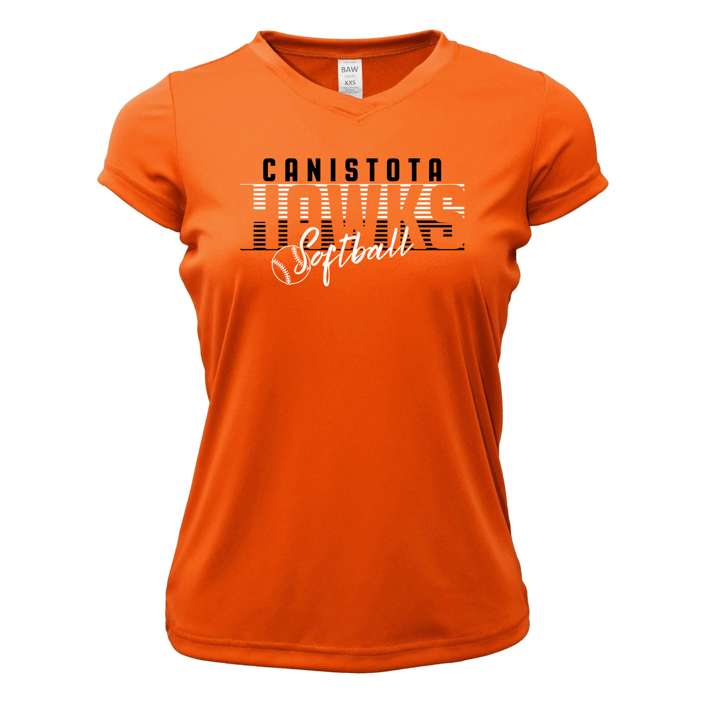 Canistota Softball Women Xtreme-Tek V-Neck Shirt